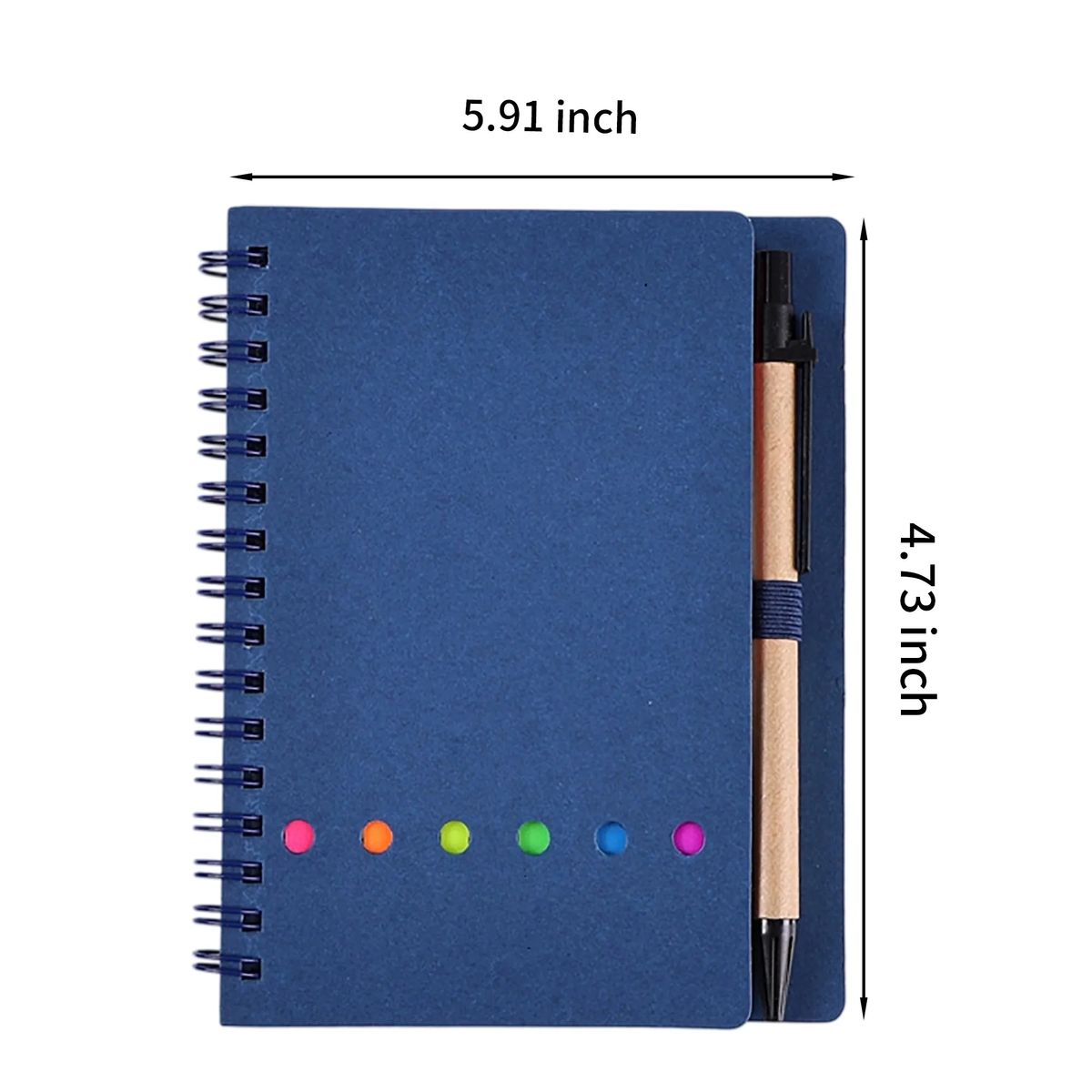 Portable Kraft Paper Journal with Sticky Notes 8