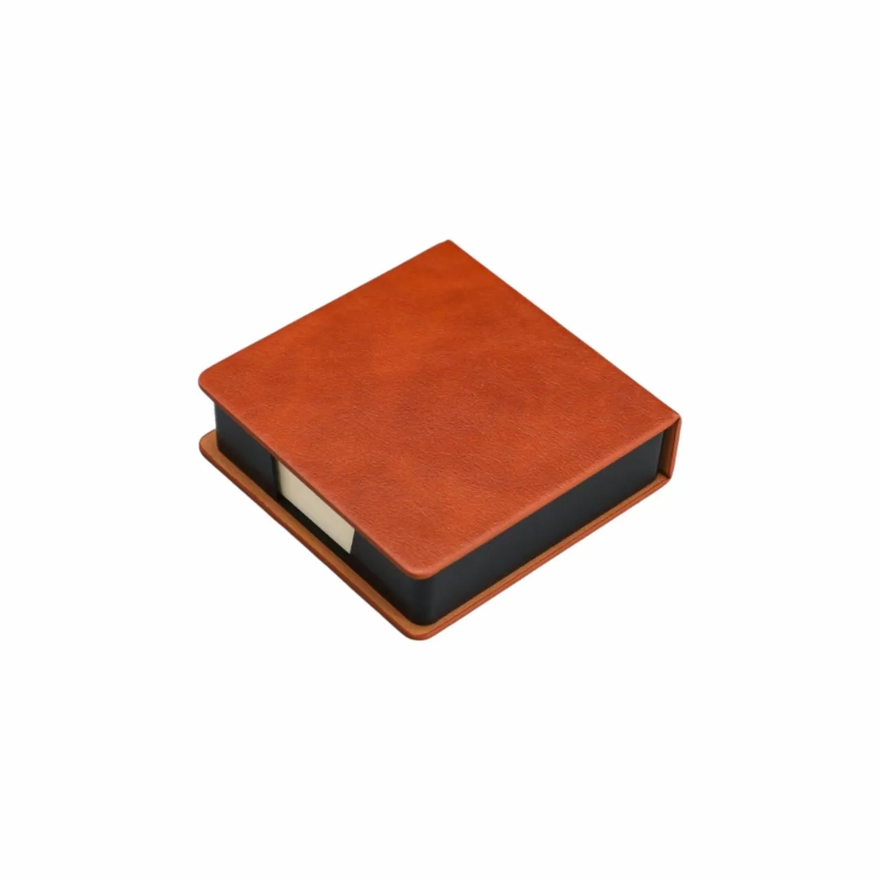 Faux Leather Office Memo Holder - Sticky Notes Organizer 1