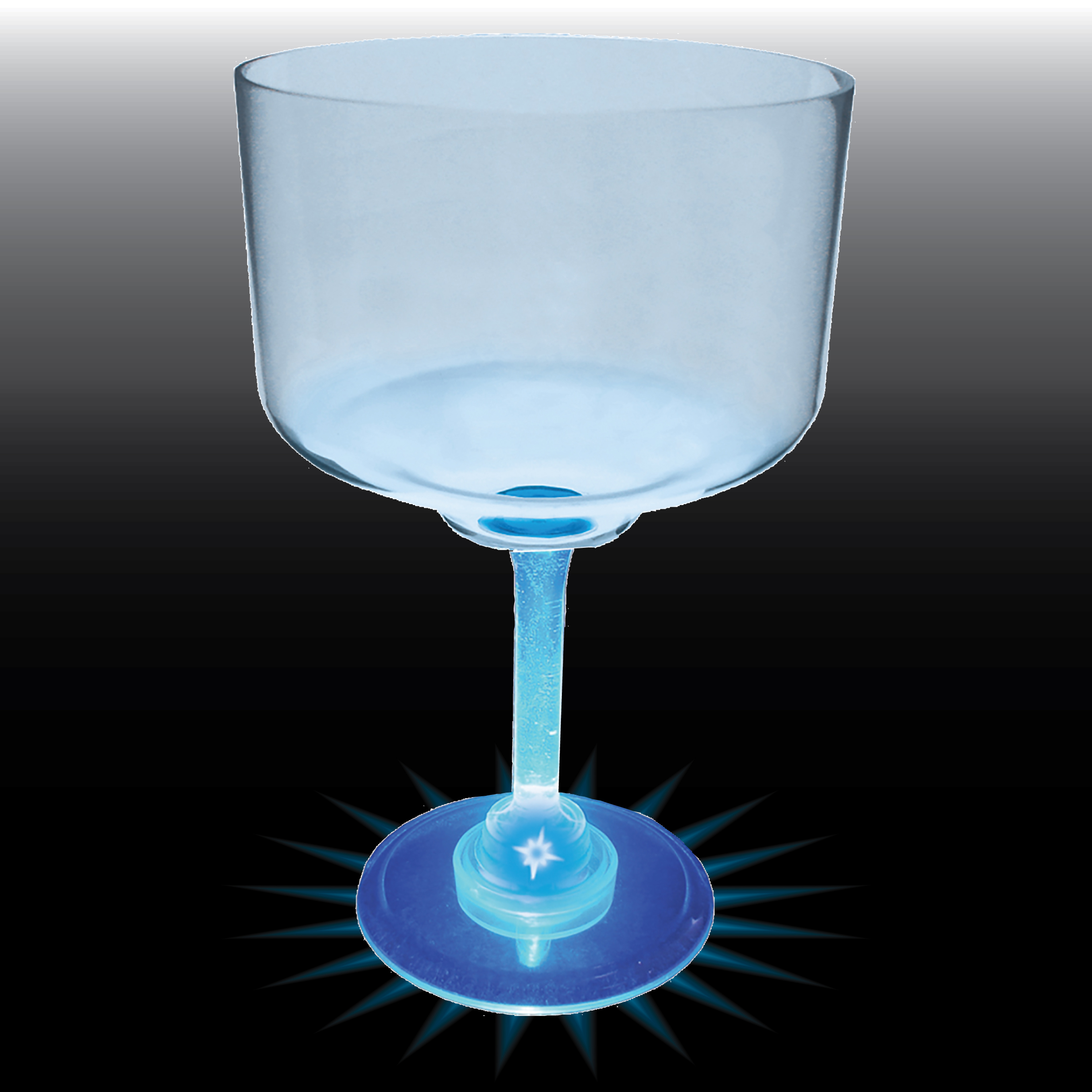 18oz Light Up Standard Stem Plastic Margarita Glass 11