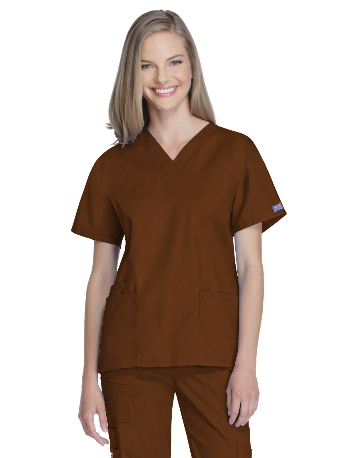 Cherokee - Workwear Originals - Women's 2-Pocket V-Neck Top 79