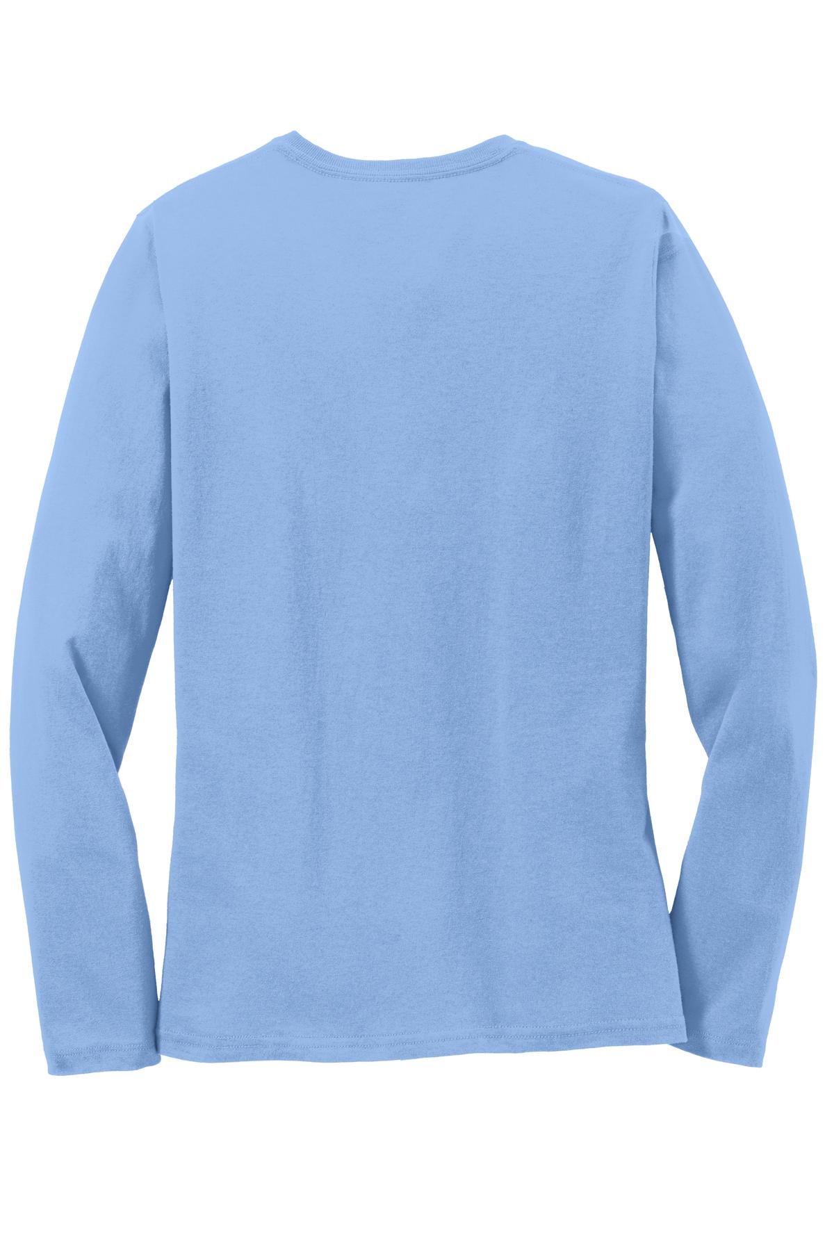 Port & Co Women's Long Sleeve Core Cotton Tee. LPC54LS 96