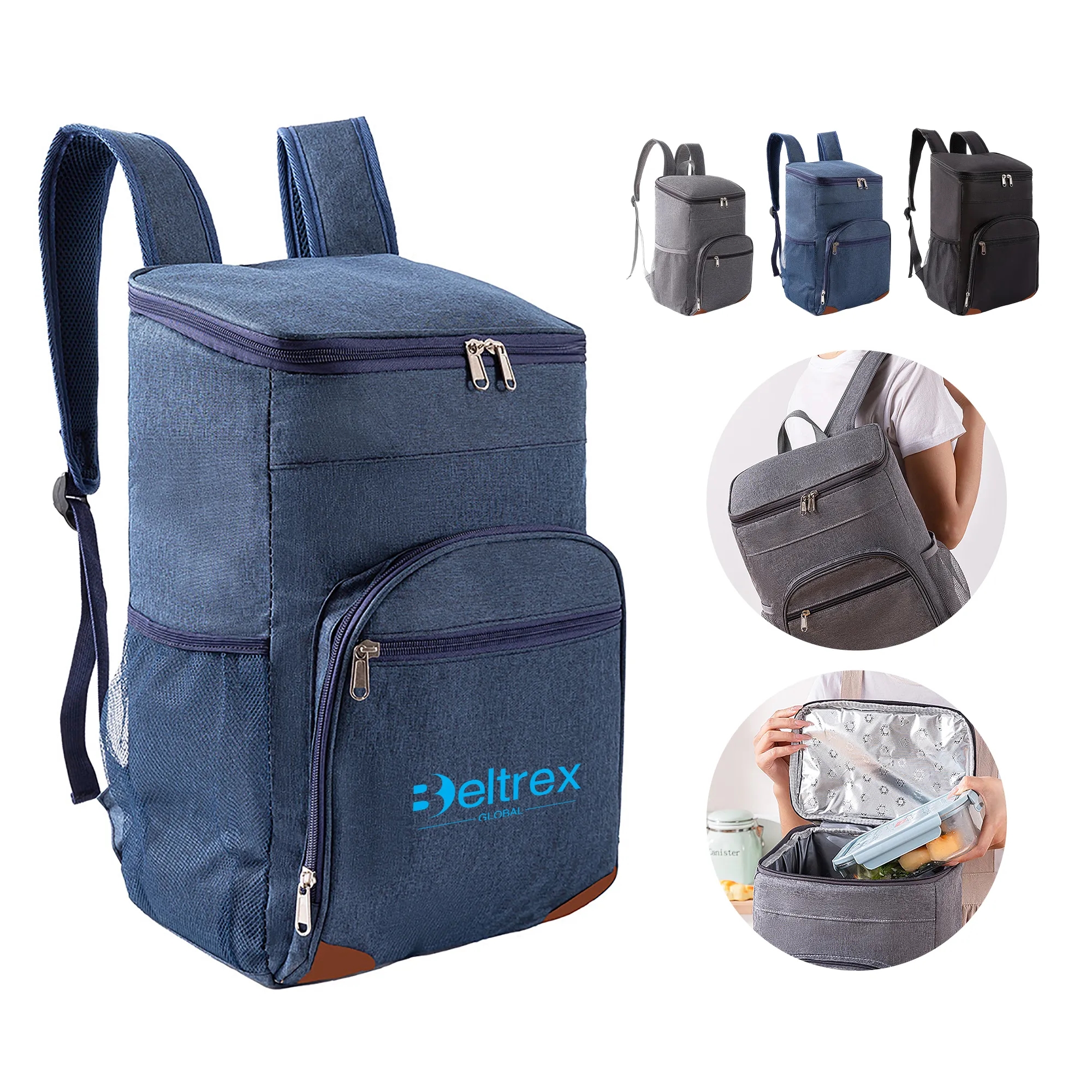 Travel Cooler Bag with EVA Lining and Front Pocket 5