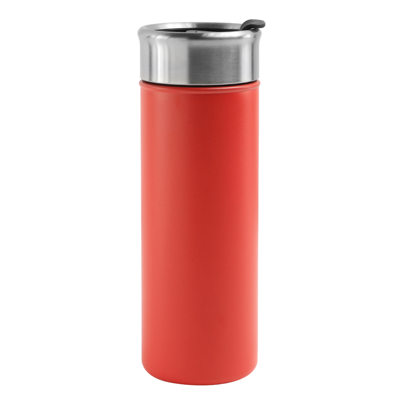 18 Oz. Newport Double Wall Stainless Steel Vacuum Insulated Canteen (Red)