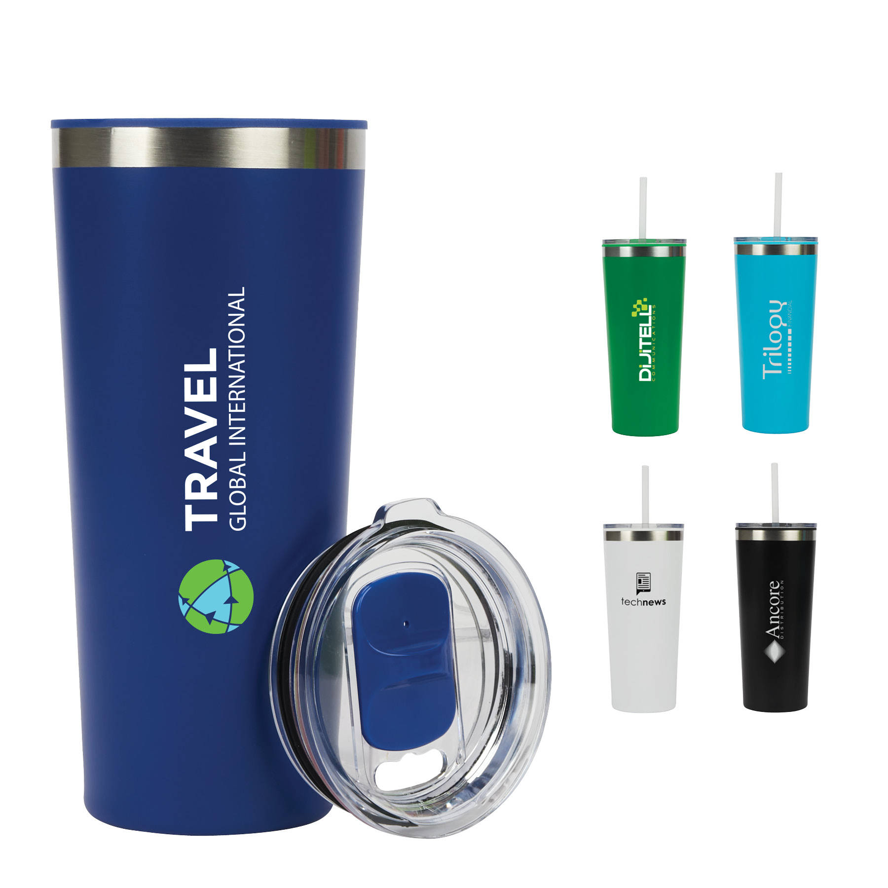 Bergen 24 oz. Steel/100% Recycled PP Liner Travel Tumbler 47