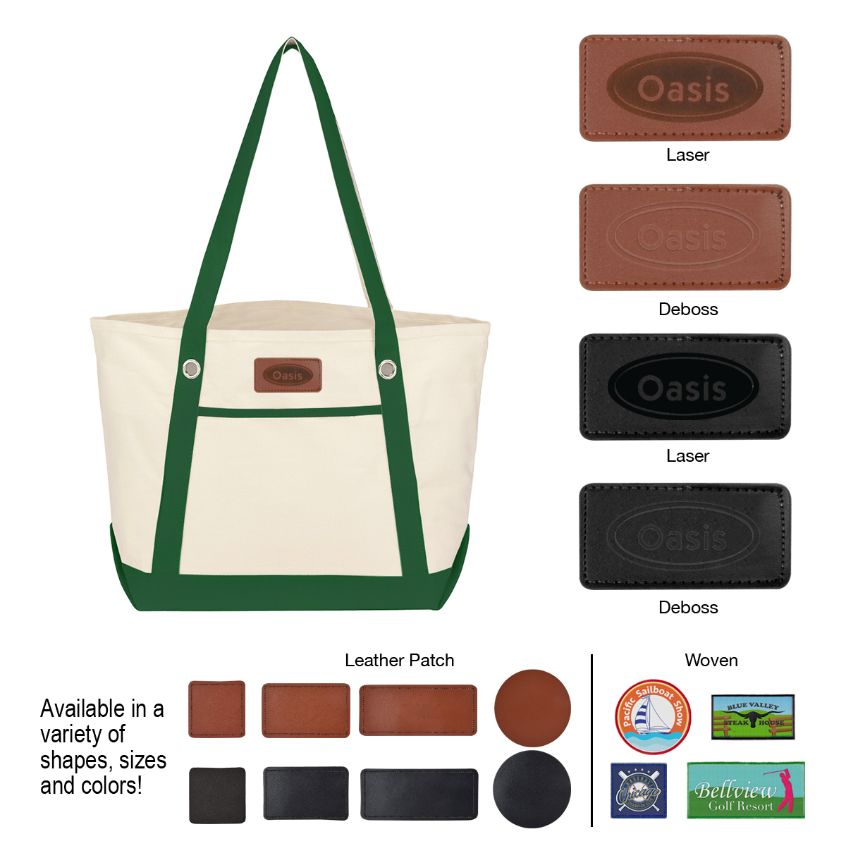 Medium Cotton Canvas Sailing Tote Bag 18