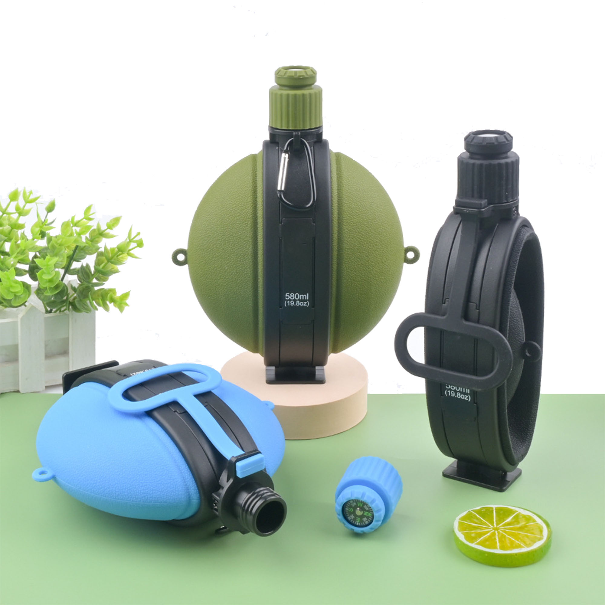 Outdoor Portable Compass Water Cup 1