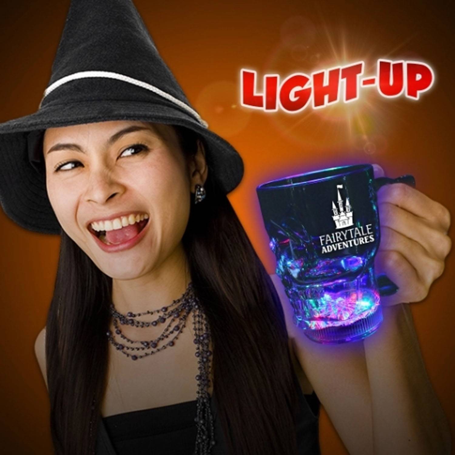 14 oz. Flashing LED Lighted Skull Cup 6