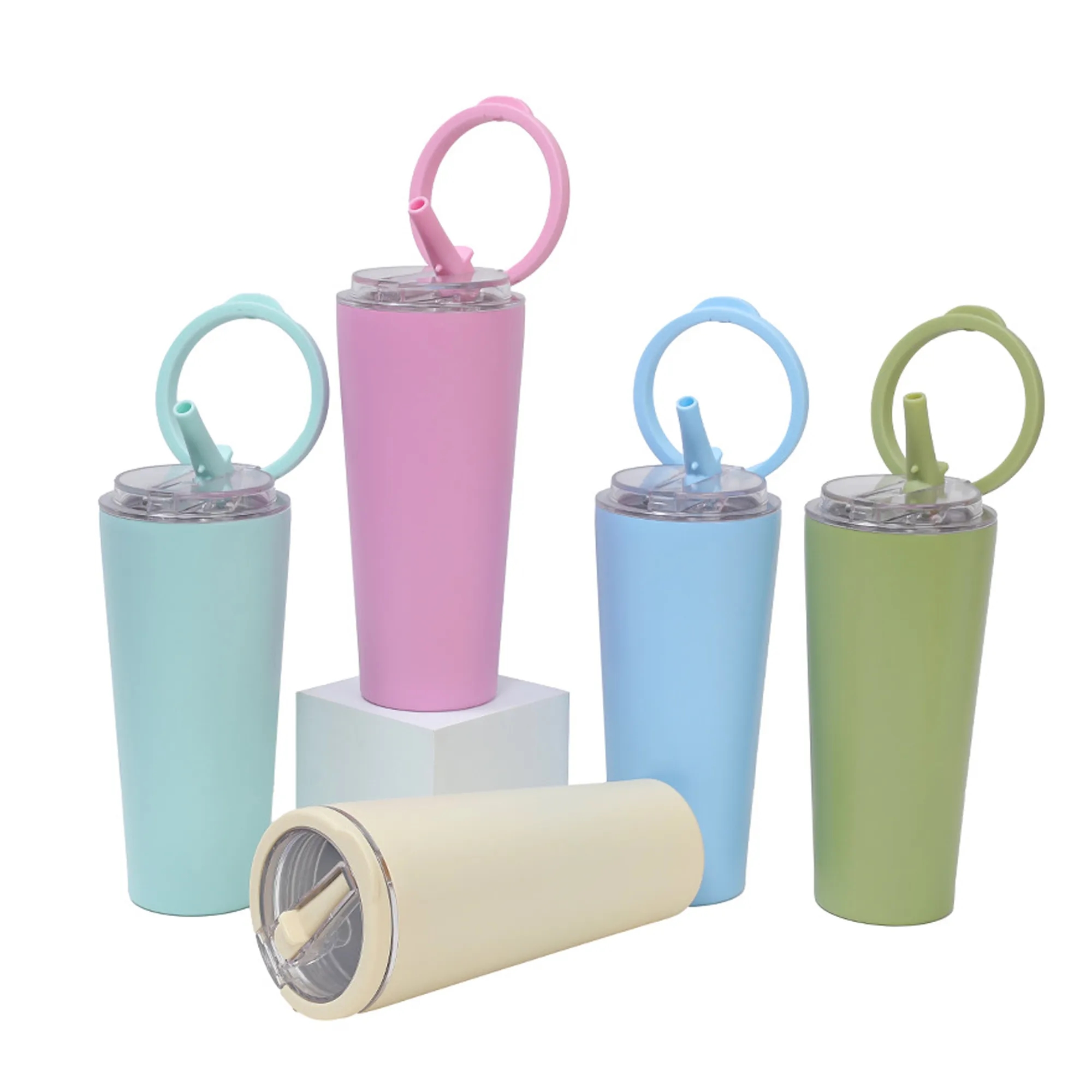 24oz Insulated Tumbler with Straw Lid 4