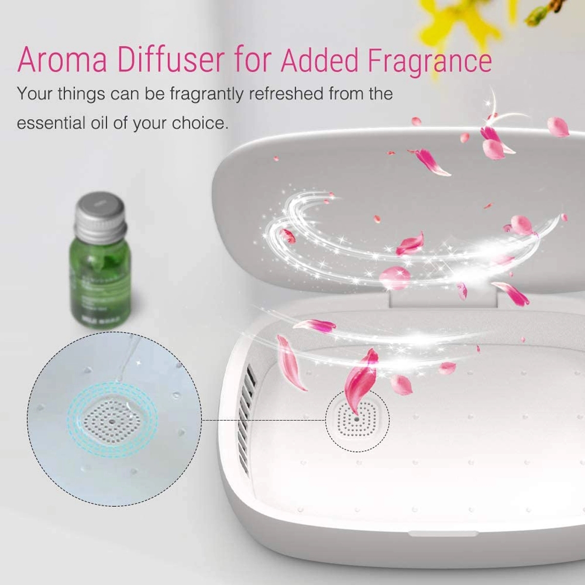 UV Sterilizer with 15W Wireless Charging and Aromatherapy 3