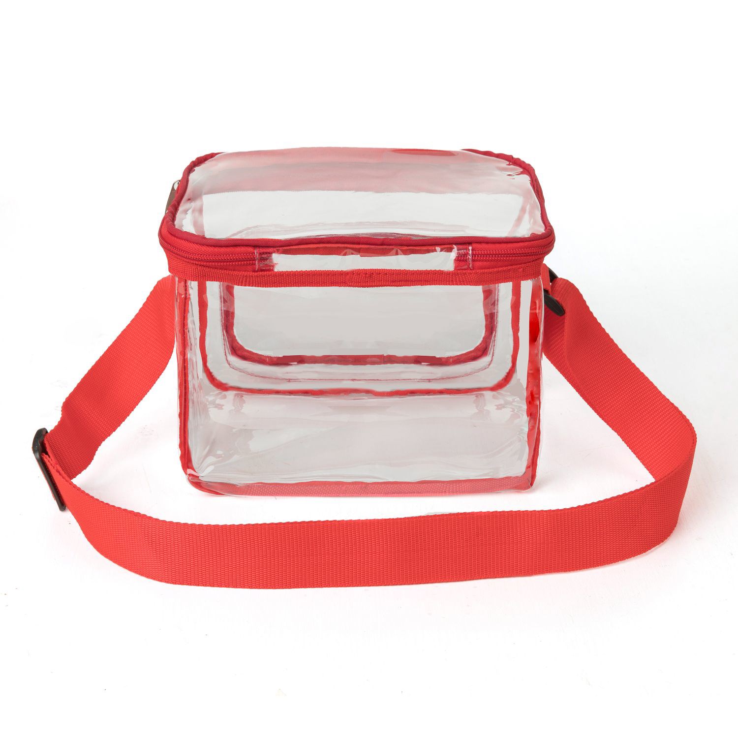 Stadium Approved Clear PVC Transparent Lunch Bag with Front Zipper Pocket 5