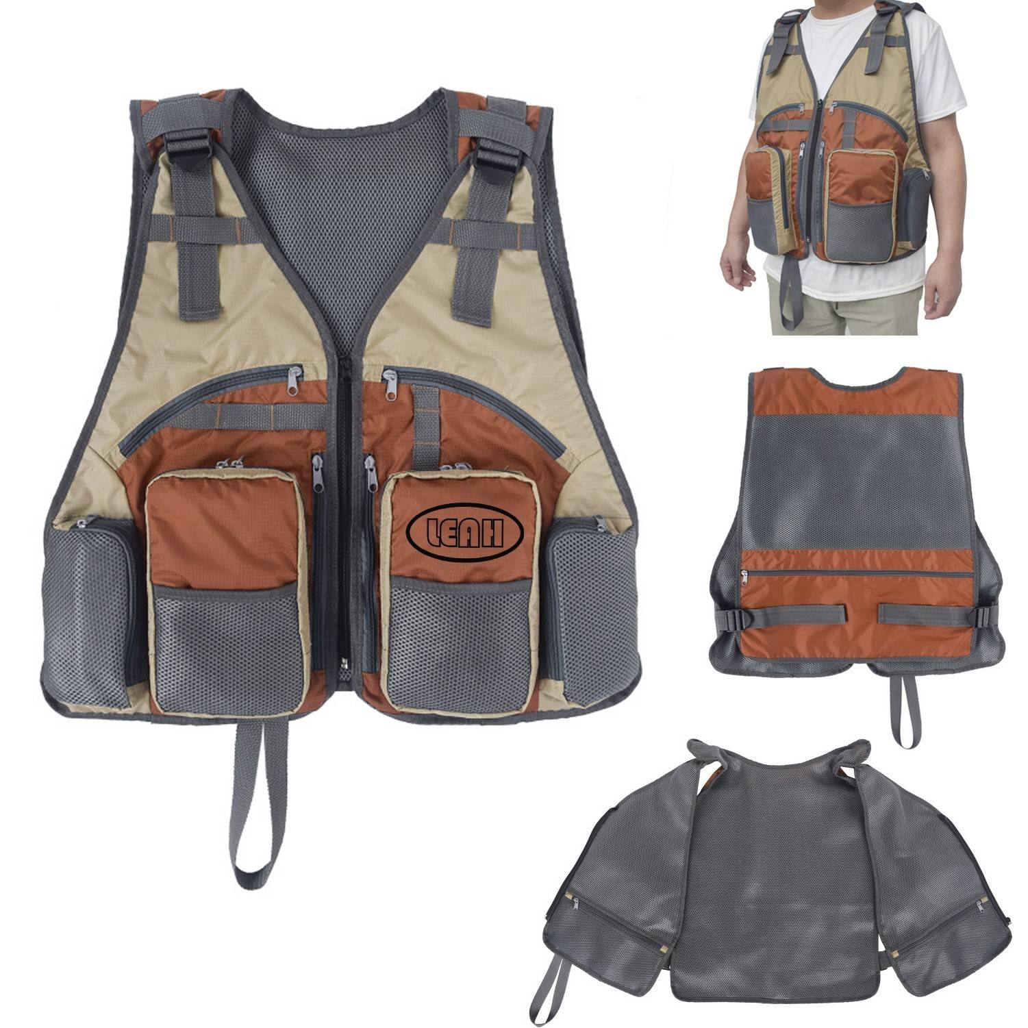Fishing Vest Multi Pockets Backpack 4