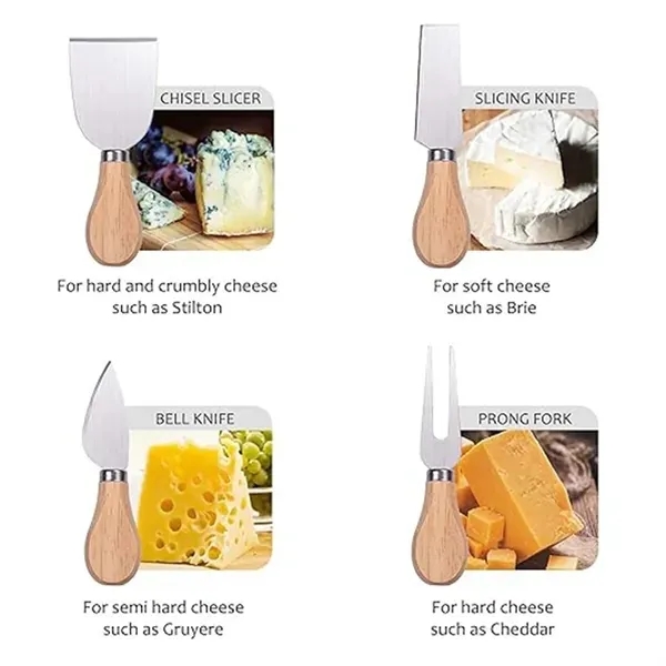 Stainless Steel Cheese Knife with Sharp Blade 2