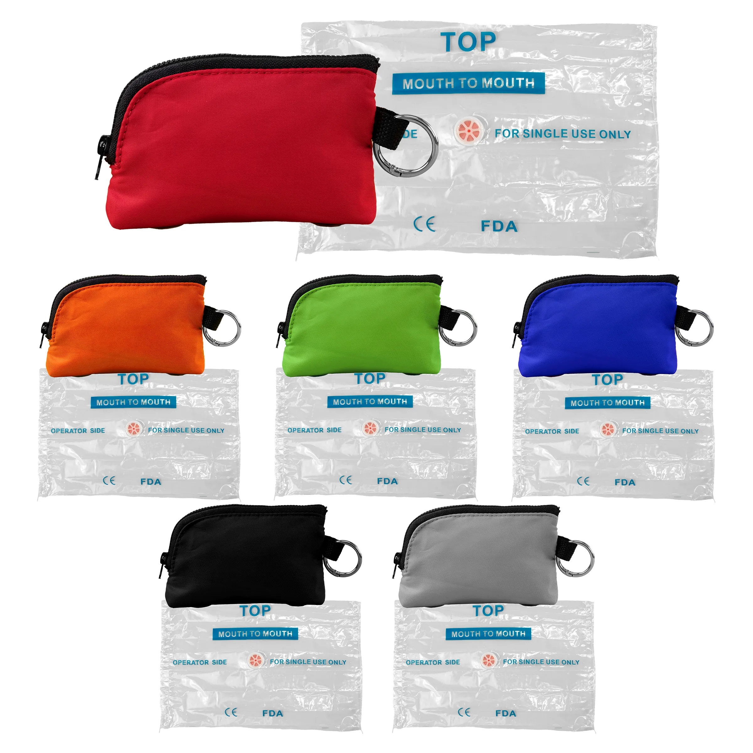 Zip Around CPR Face Shield Set 11