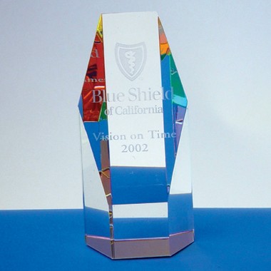 HEXAGON FACED PRISM PAPERWEIGHT 1