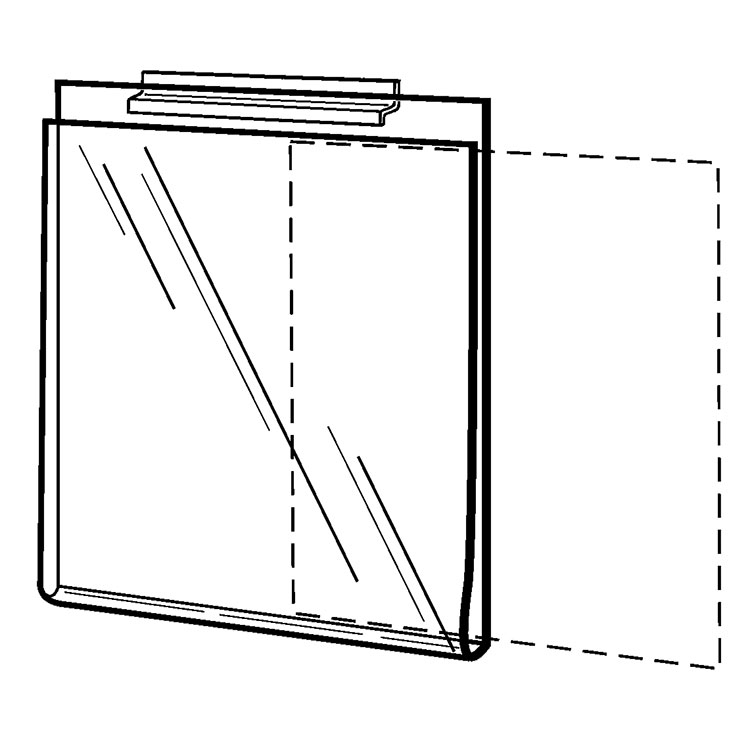 Acrylic Slatwall Sign Holder