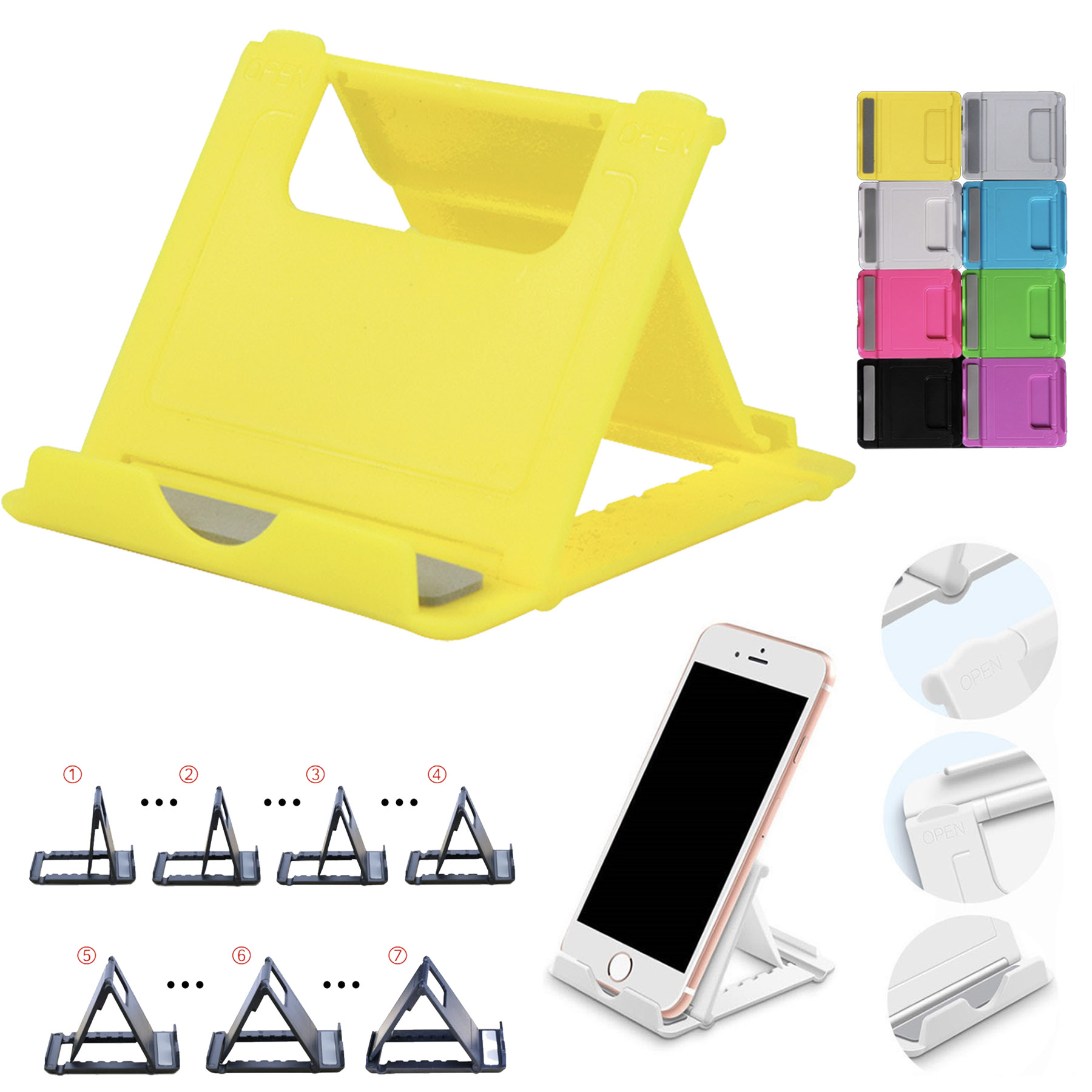 Desktop Cell Phone Stand Holder Portable Universal Desk Stand 1