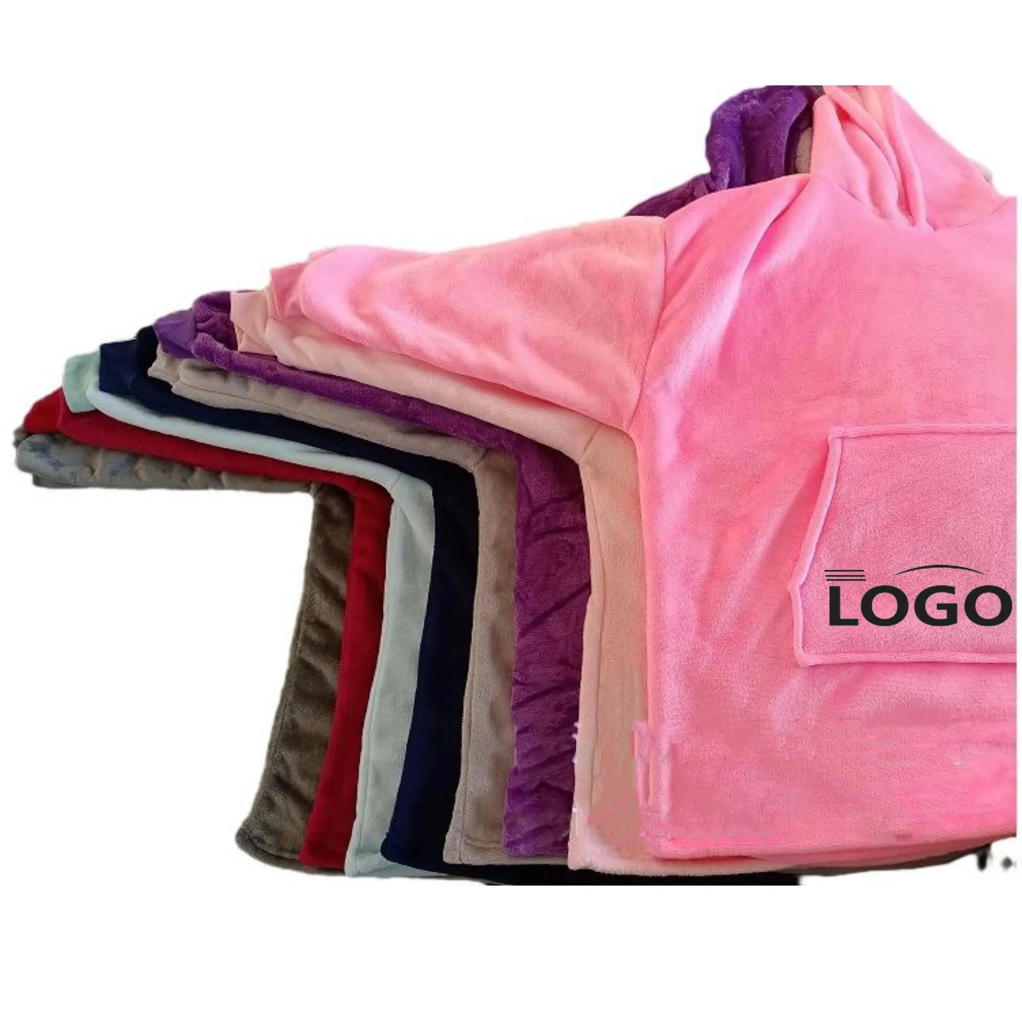 Wearable Sweatshirt Blanket Hoodie MOQ 25PCS 4