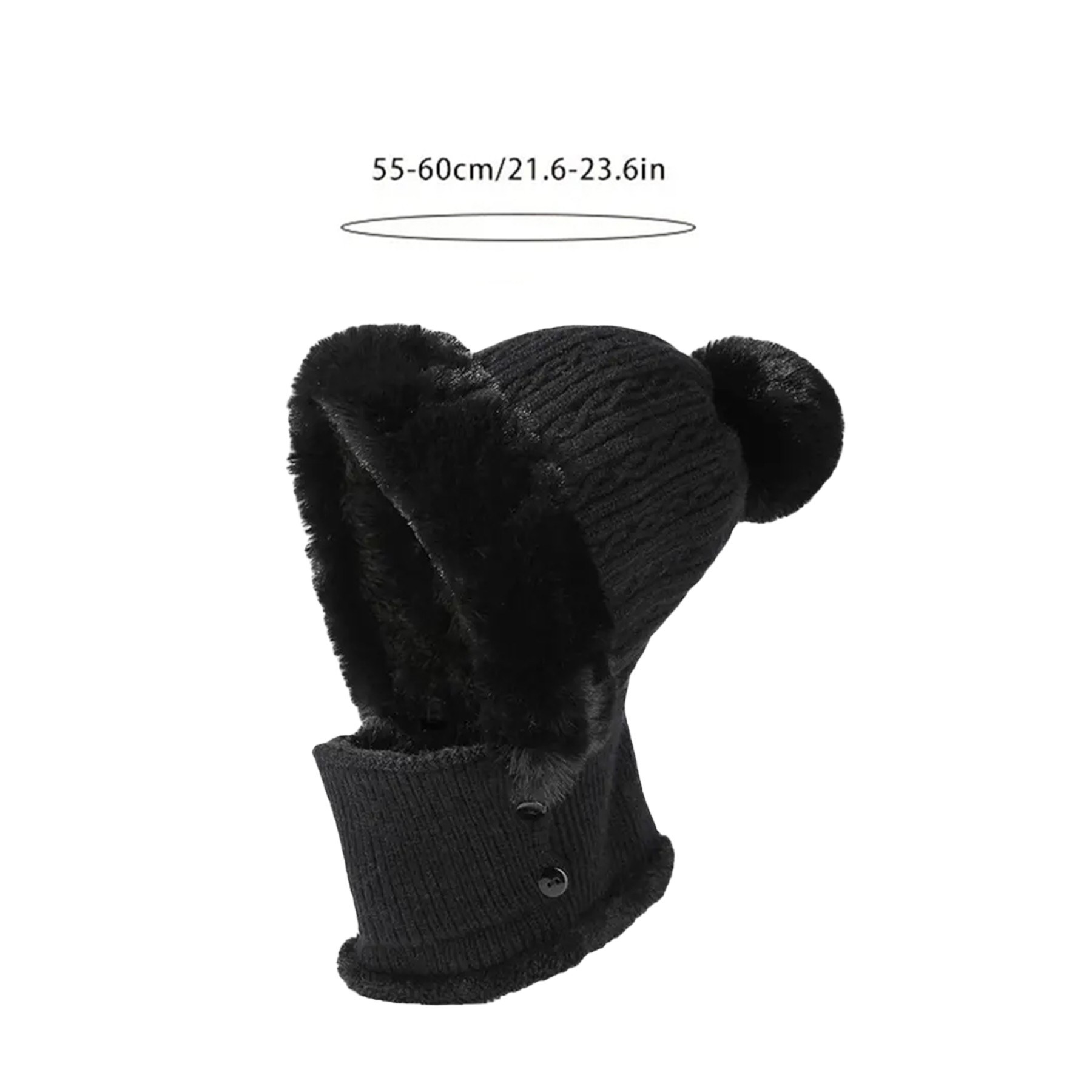 Knitted Neck Warmer Beanie Cap 5