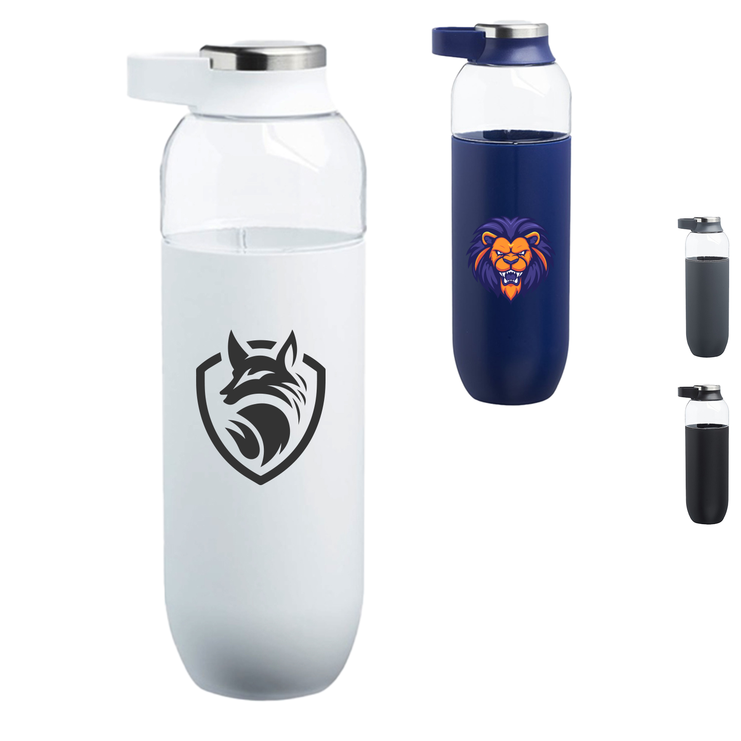 27 oz. BPA free Plastic Sports Bottles w/ Carrier Handle 2