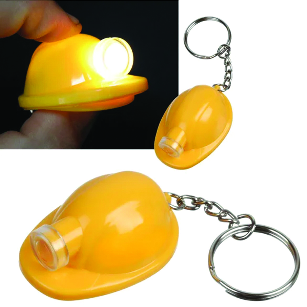 Safety Helmet Flashlight Keychain 17