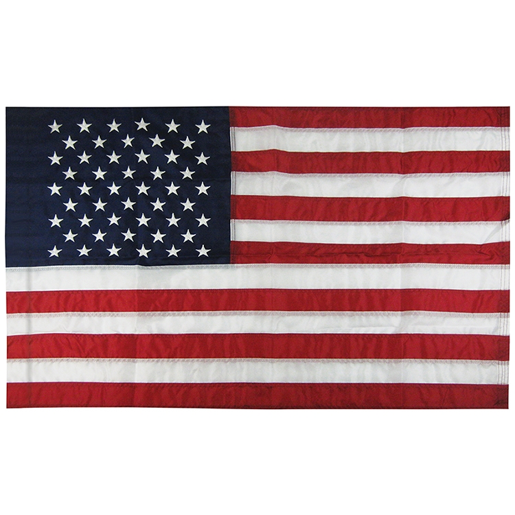 3' x 5' U.S. Nylon Flag with Pole Sleeve 1