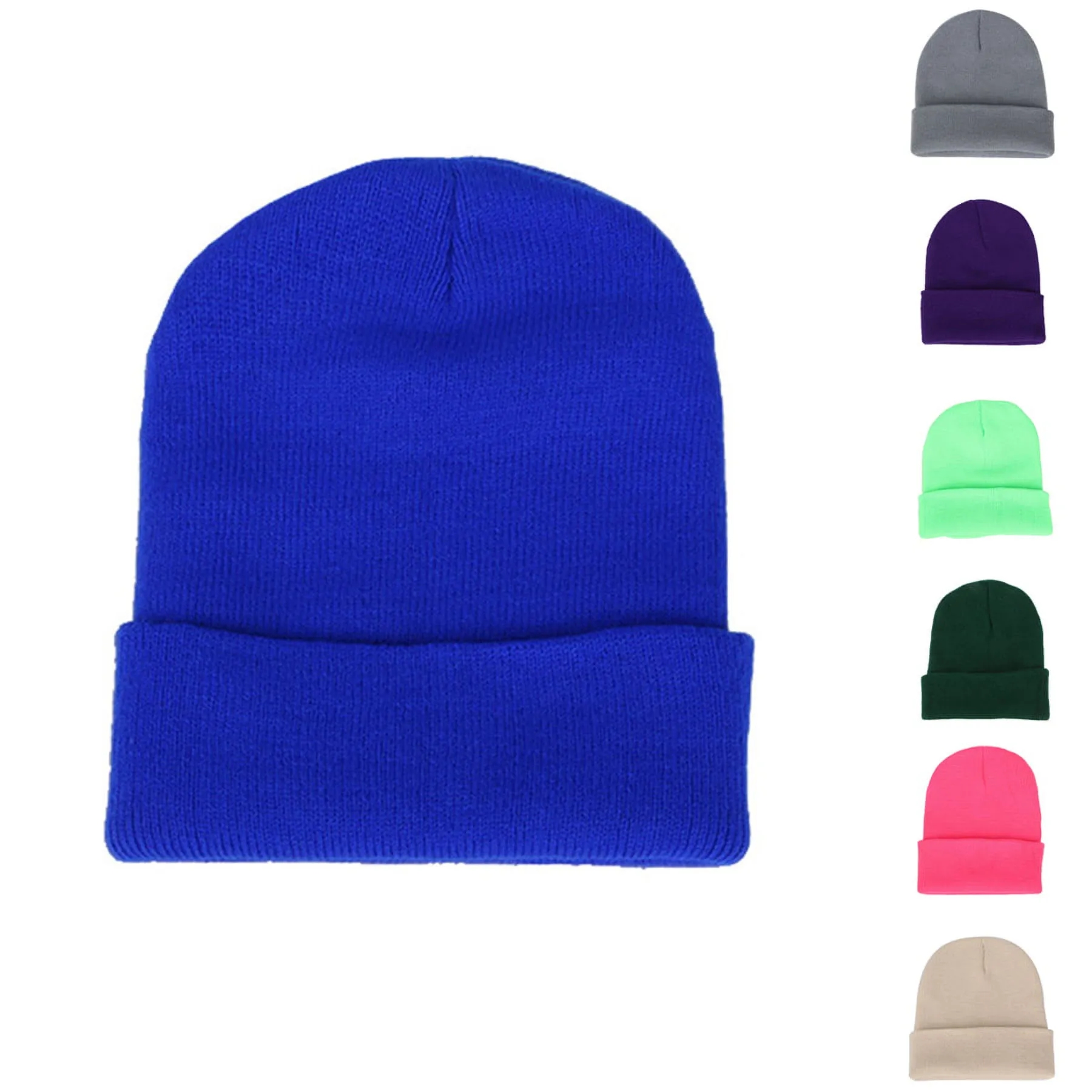 12" Knit Beanie Acrylic Cap 2