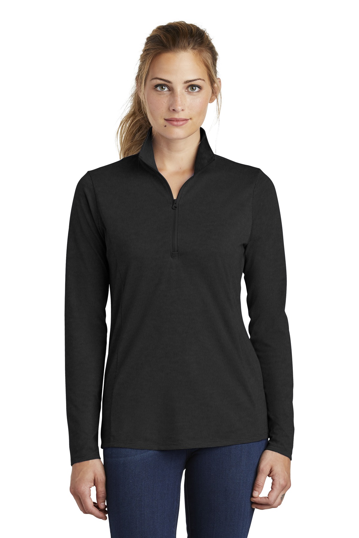 Women's PosiCharge Tri-Blend Wicking 1/4-Zip Pullover