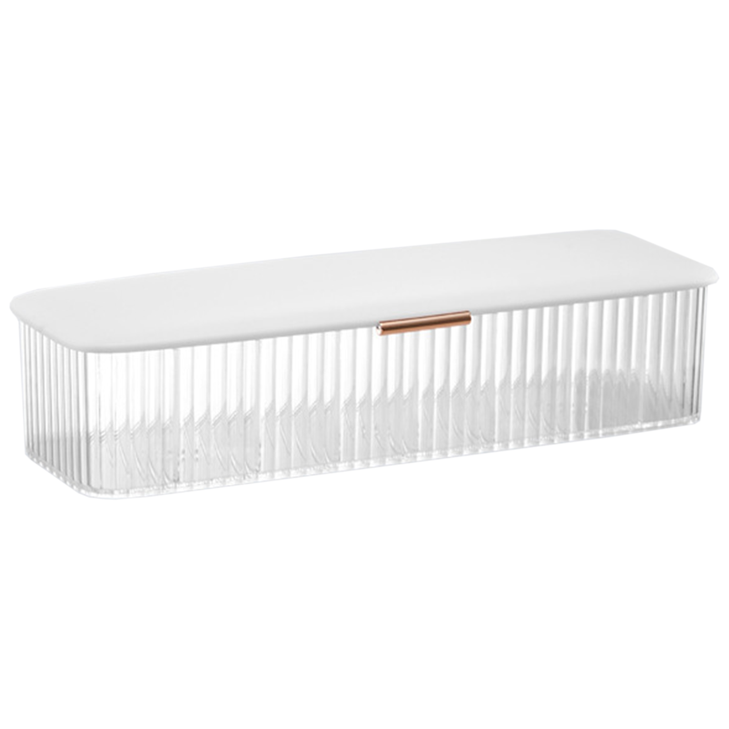 Abs Transparent Tape Covered Eight Compartment Storage Box 2