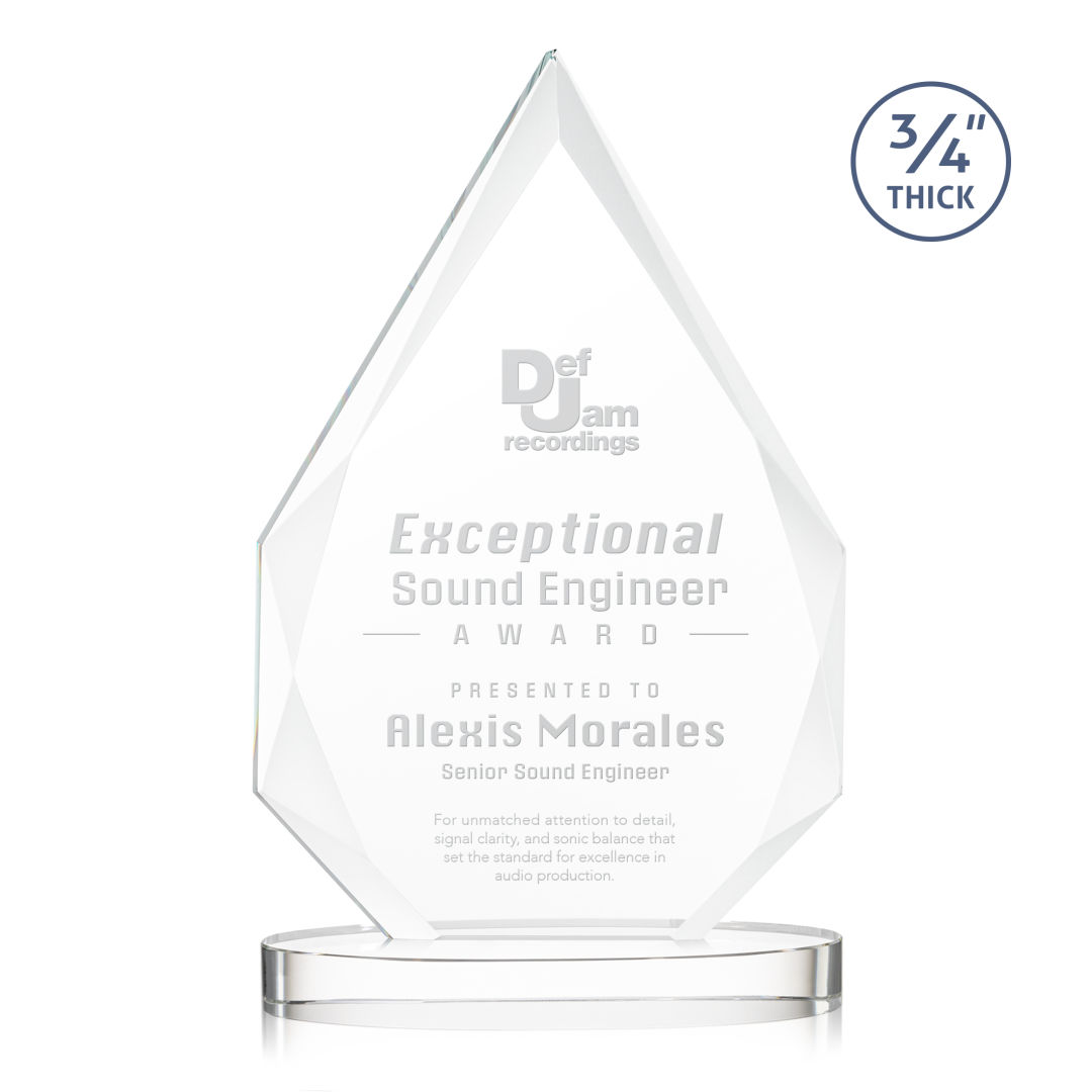 Hawthorne Award on Alberton Base - Clear 8