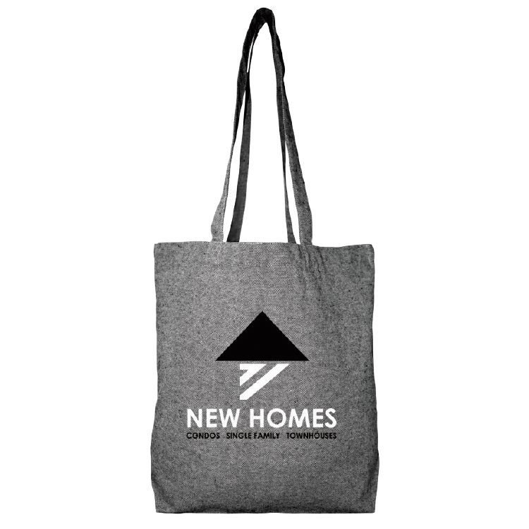 Super Sale- Econo Cotton Tote - Grey Tweed 5