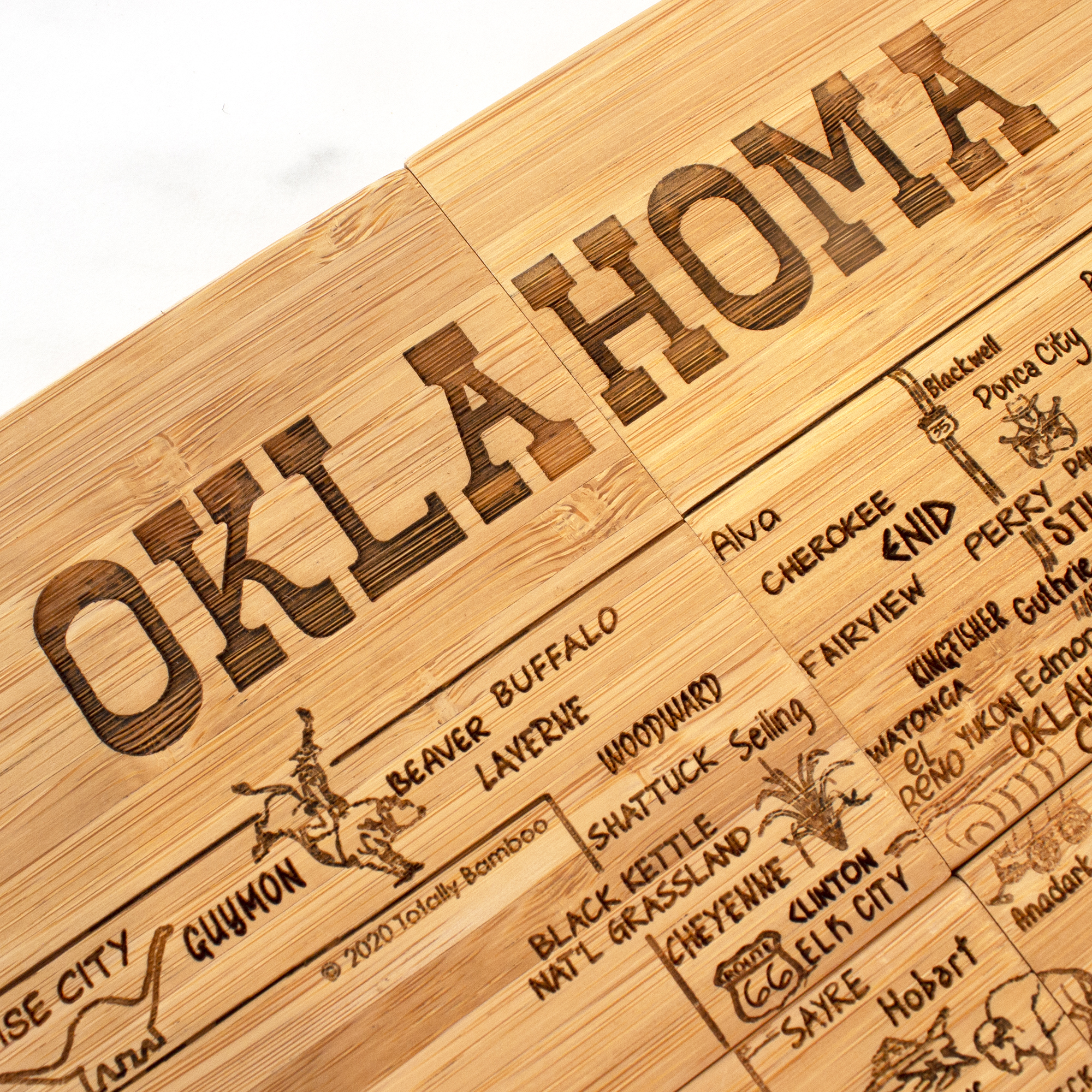 Oklahoma Puzzle Coaster Set 19