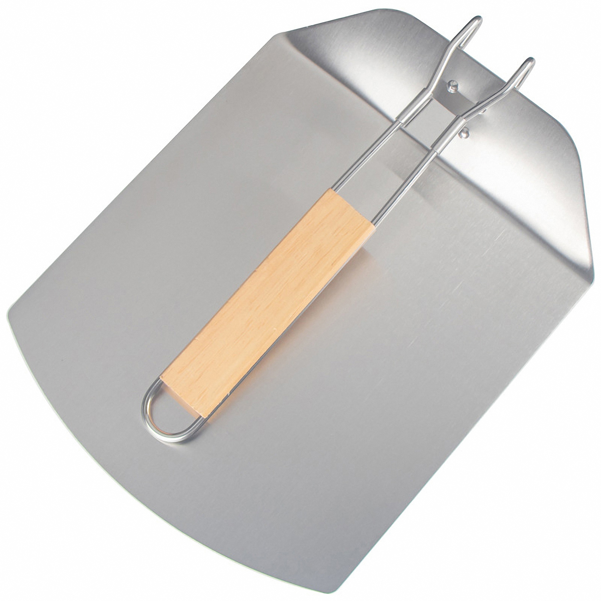 Foldable Stainless Steel Pizza Peel Paddle, custom kitchen gadget with logo imprint 2