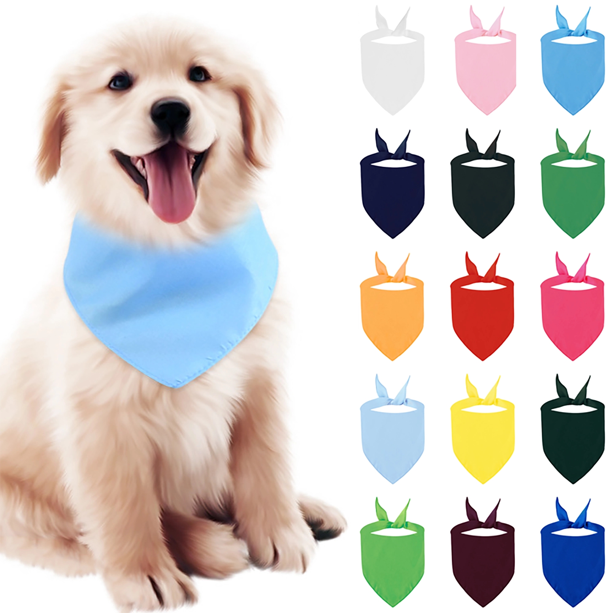 Sublimation Blank DIY Pet Bandana Triangle Dog Cat Bib