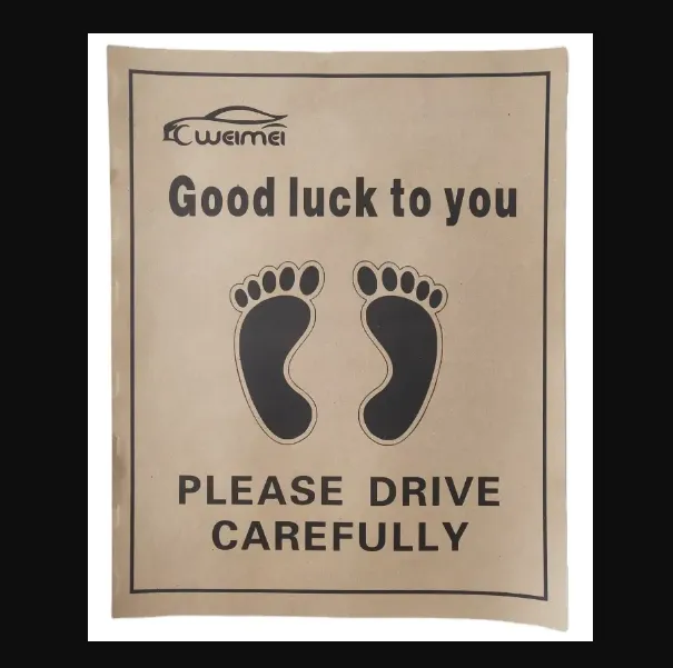 Disposable Paper Car Mats 2