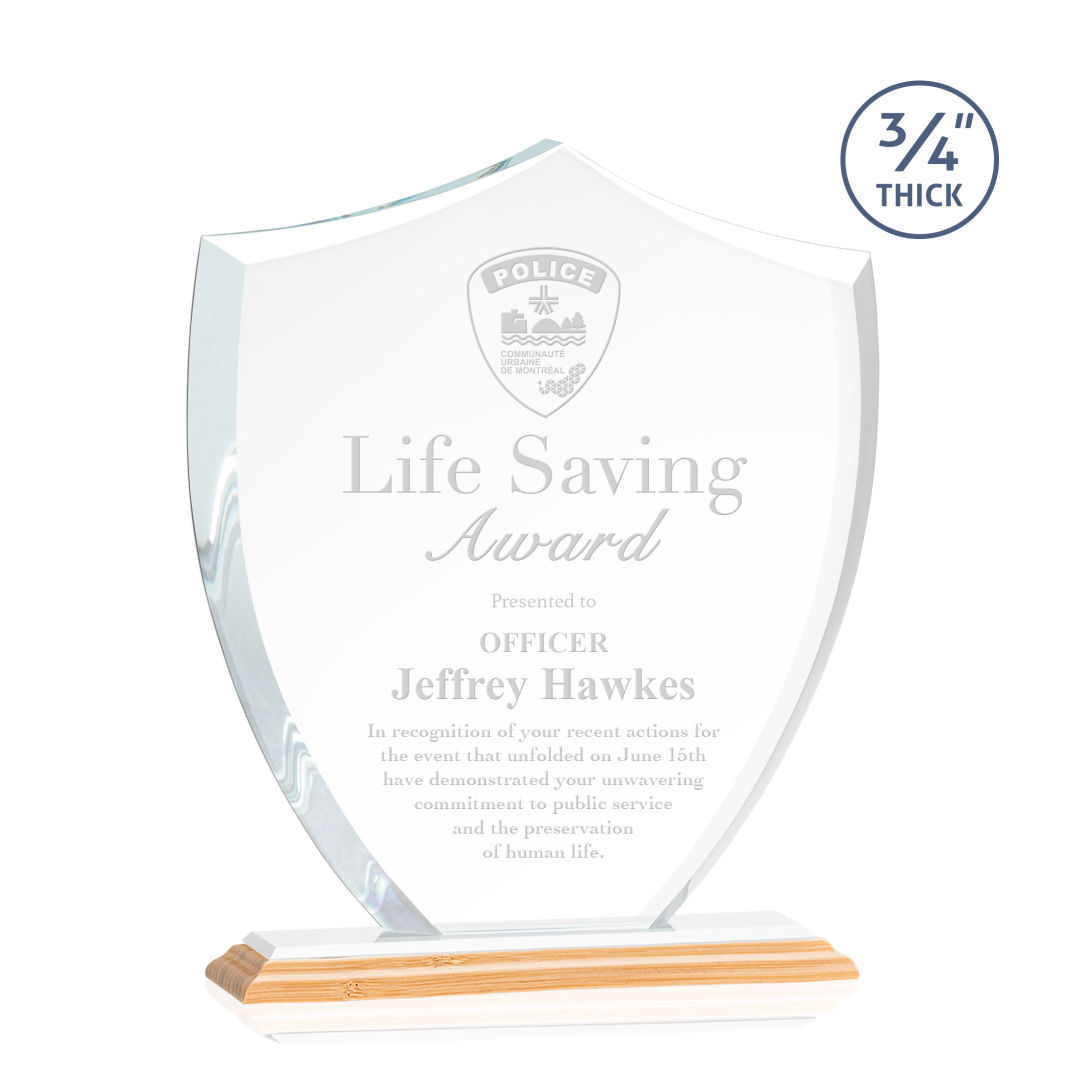 Scudo Shield Award - Bamboo/White 3