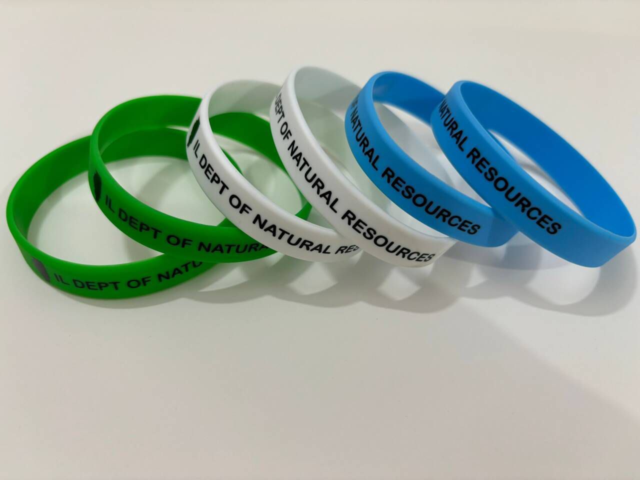 1/2" Debossed Color Filled Silicone Wristbands 1