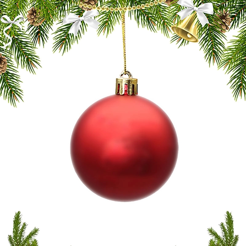 Colorful Plastic Christmas Ball Ornaments 2