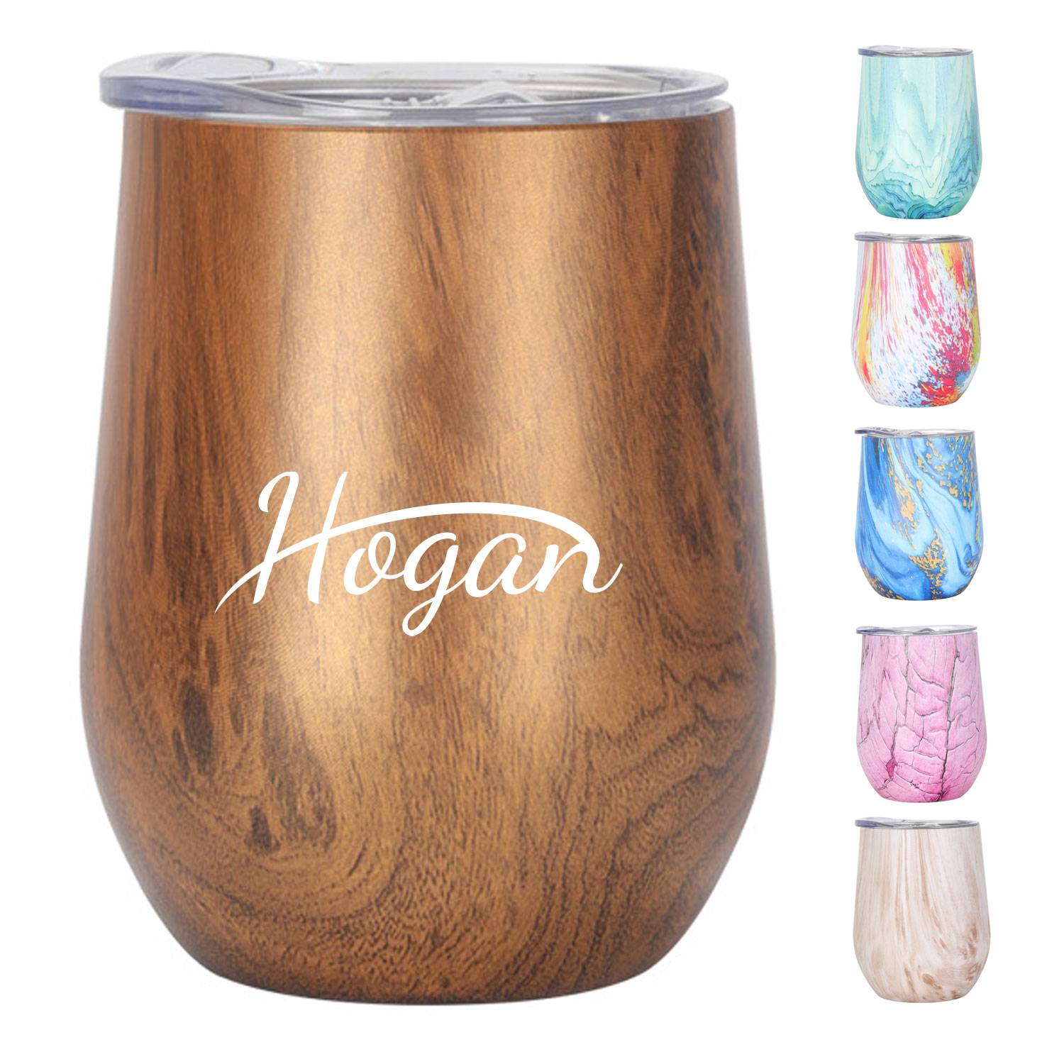 12oz Wood Grain Stainless steel Tumbler