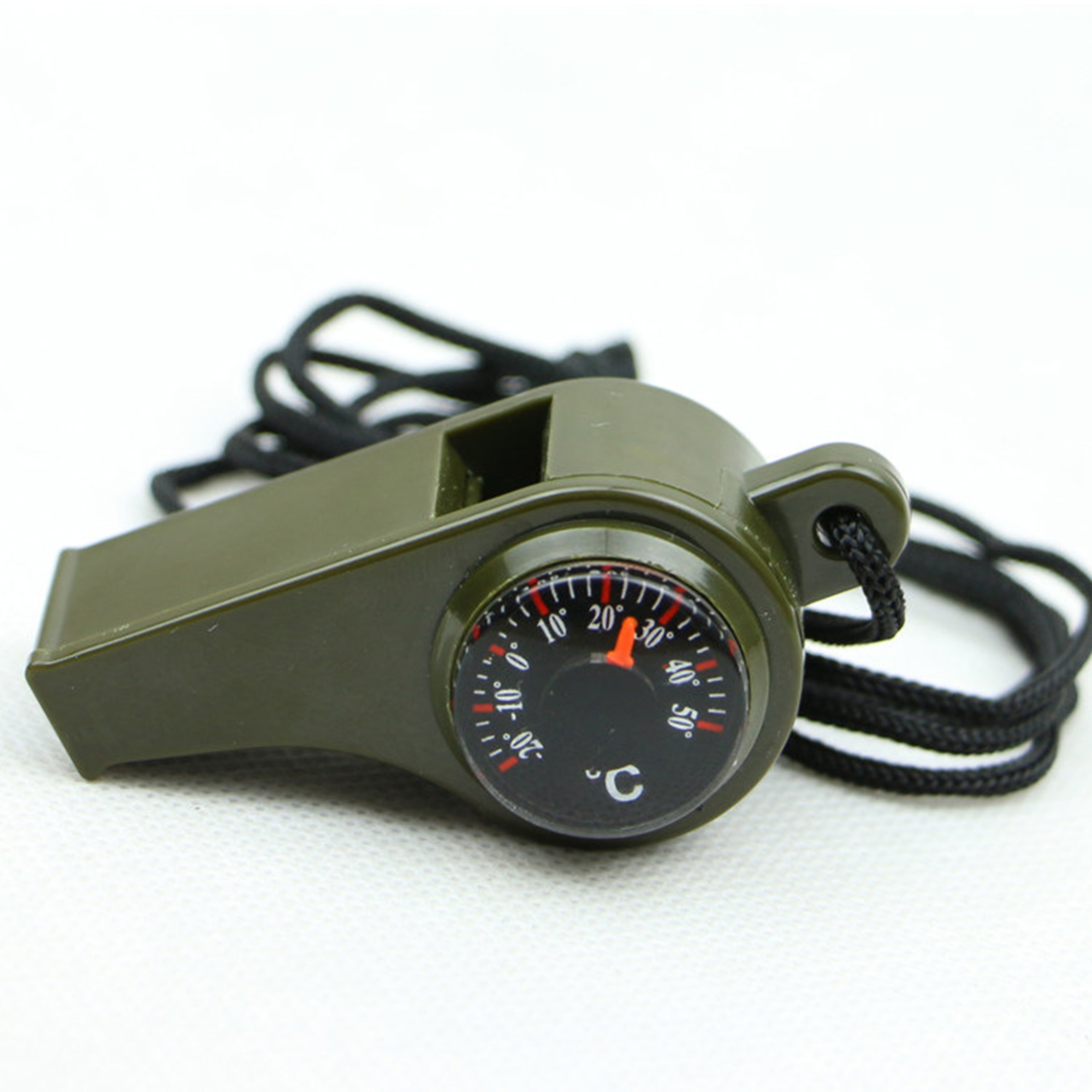 Emergency Survival Compass, Thermometer, and Whistle Tool 2