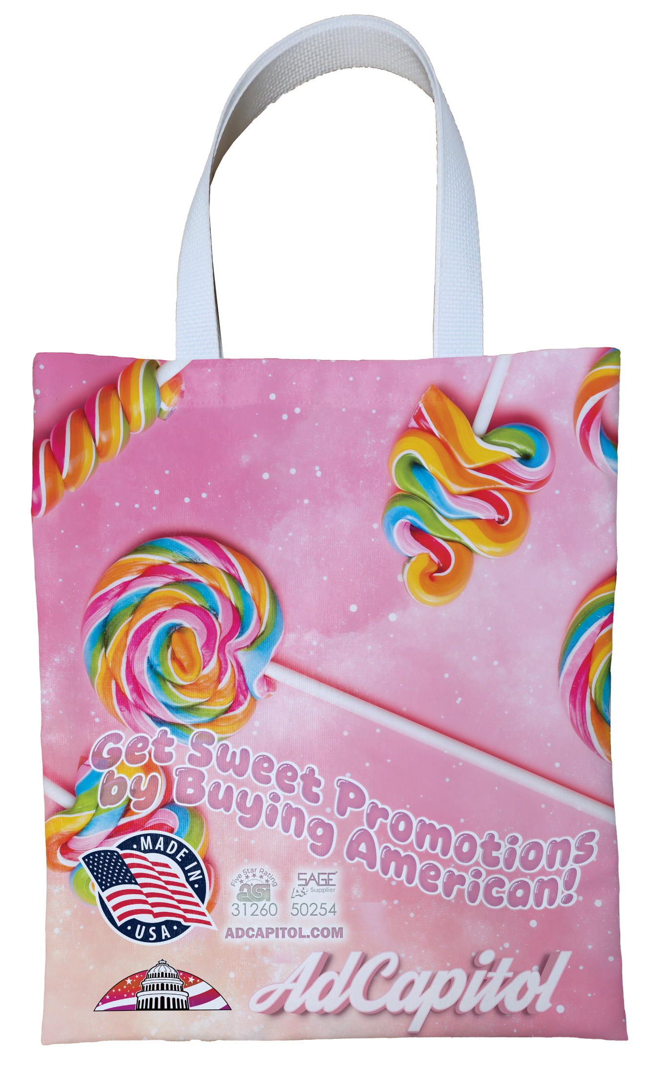 Sublimated Tote Bag, custom tote bag with logo imprint 1