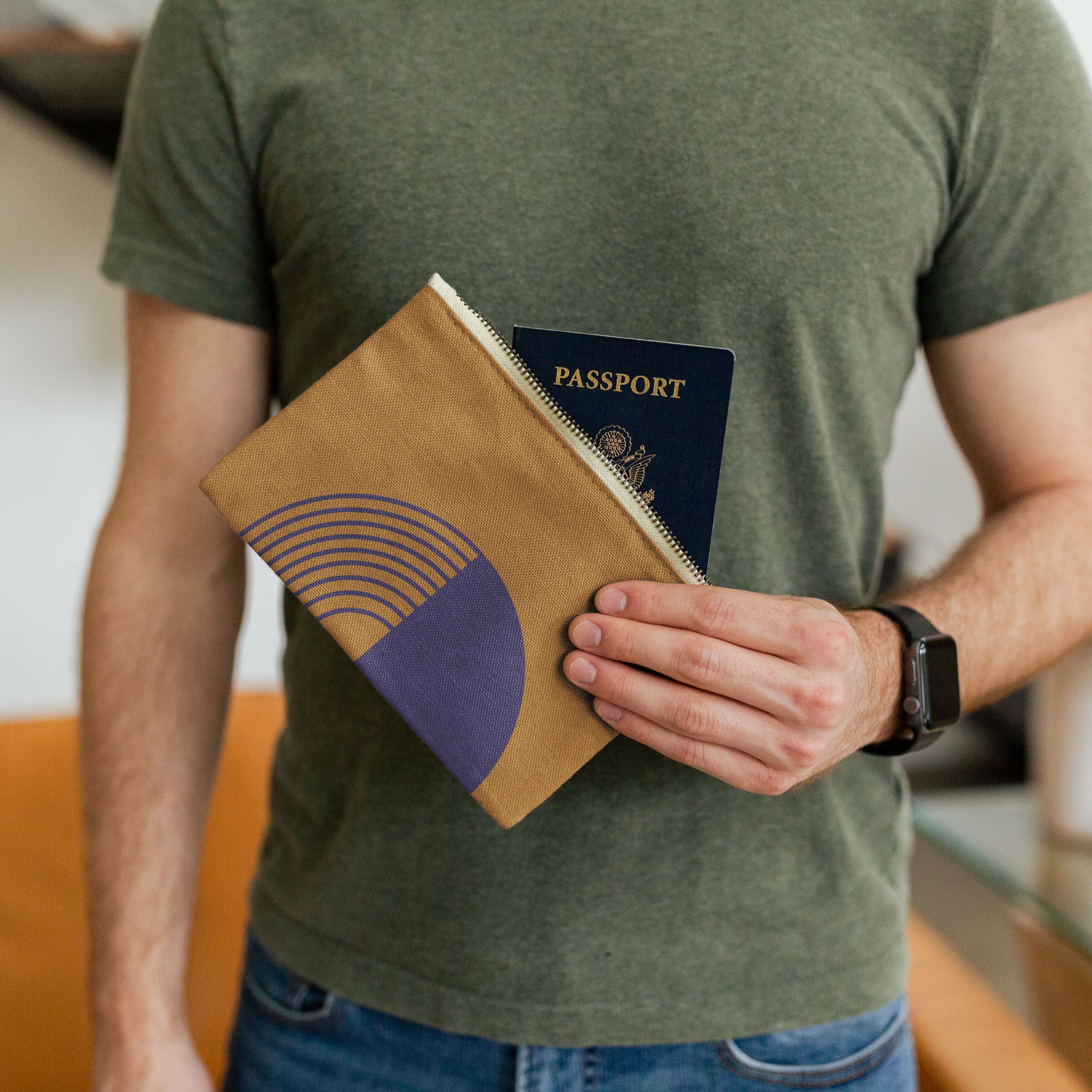 POPTART - COLORED CANVAS WITH LEATHER TAB