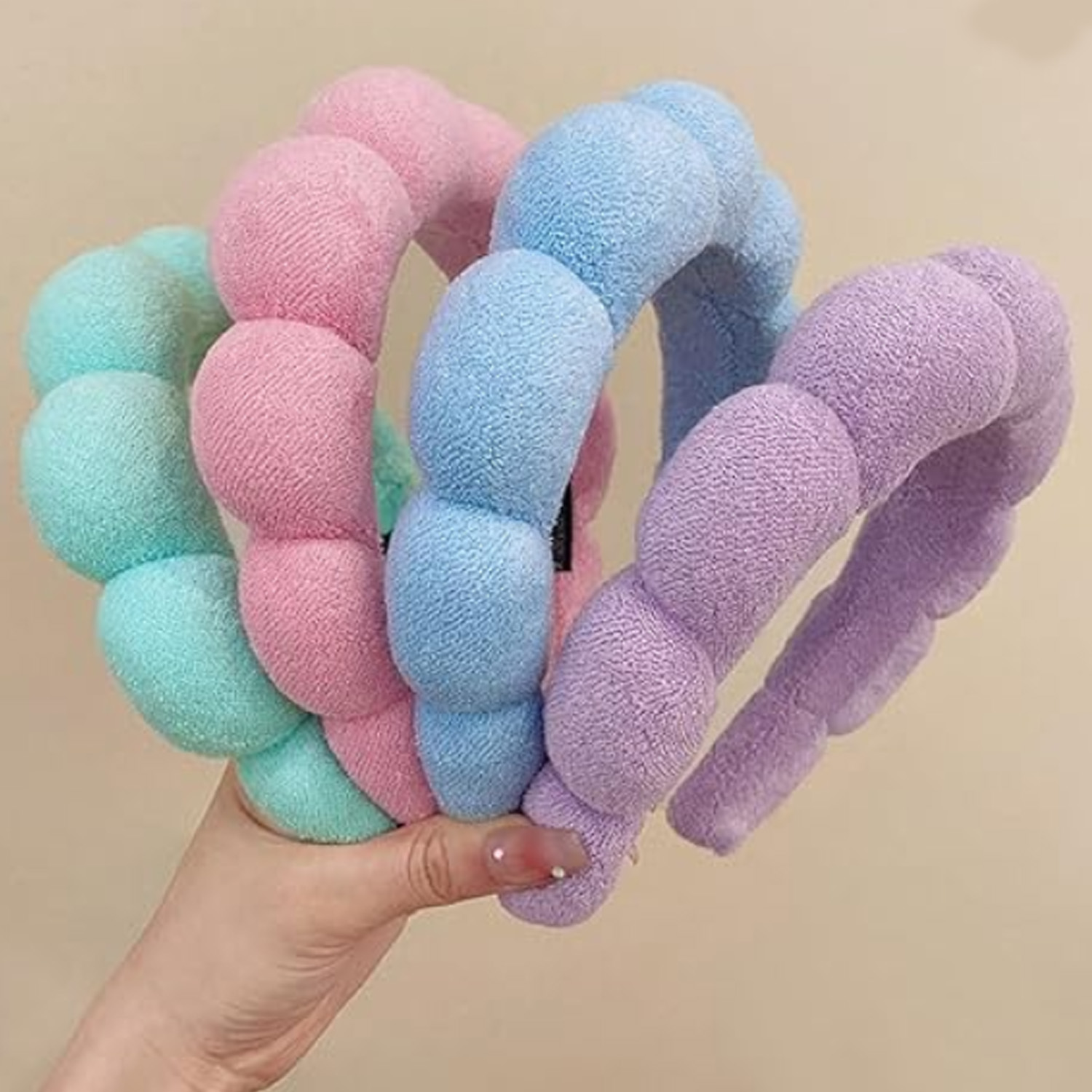 3 PCS Spa Headband and Wristband Set 7