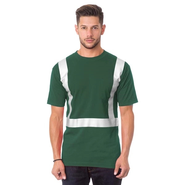 Hi-Vis 100% Cotton Pocket Crew Tee 4