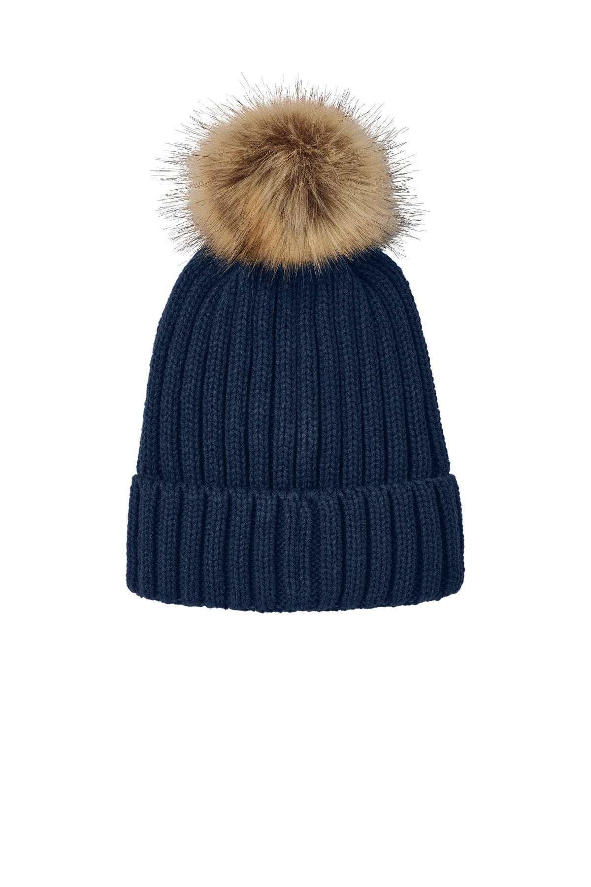 Port Authority Faux Fur Pom Beanie C990 5