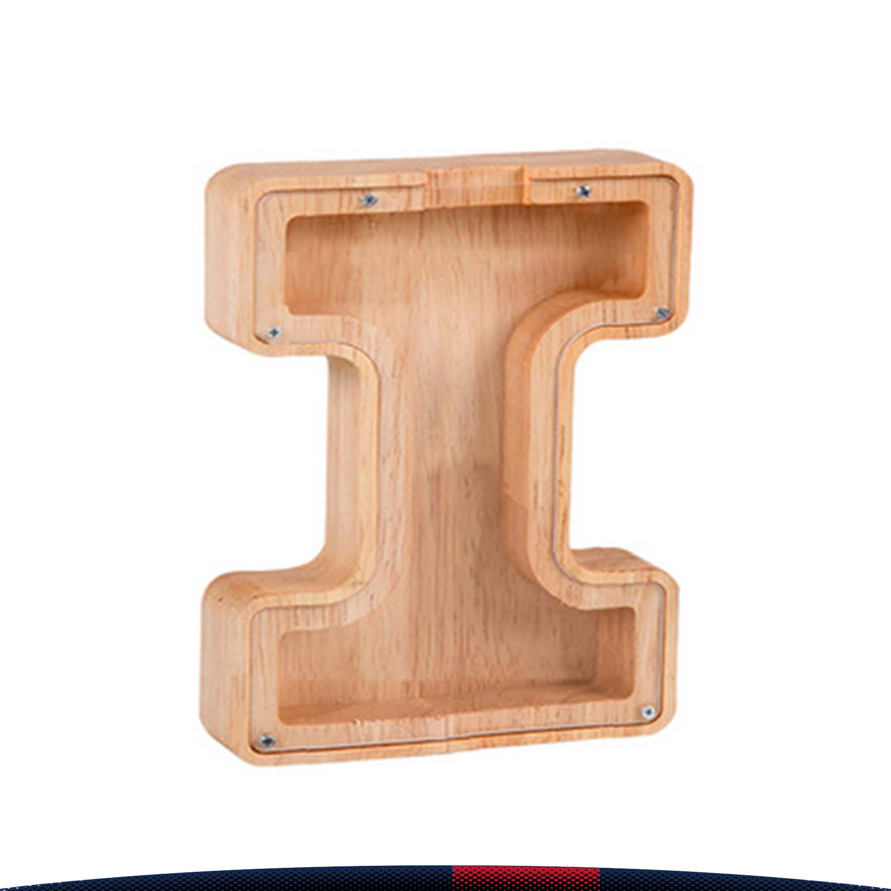 Wooden Letter Money Jar 21