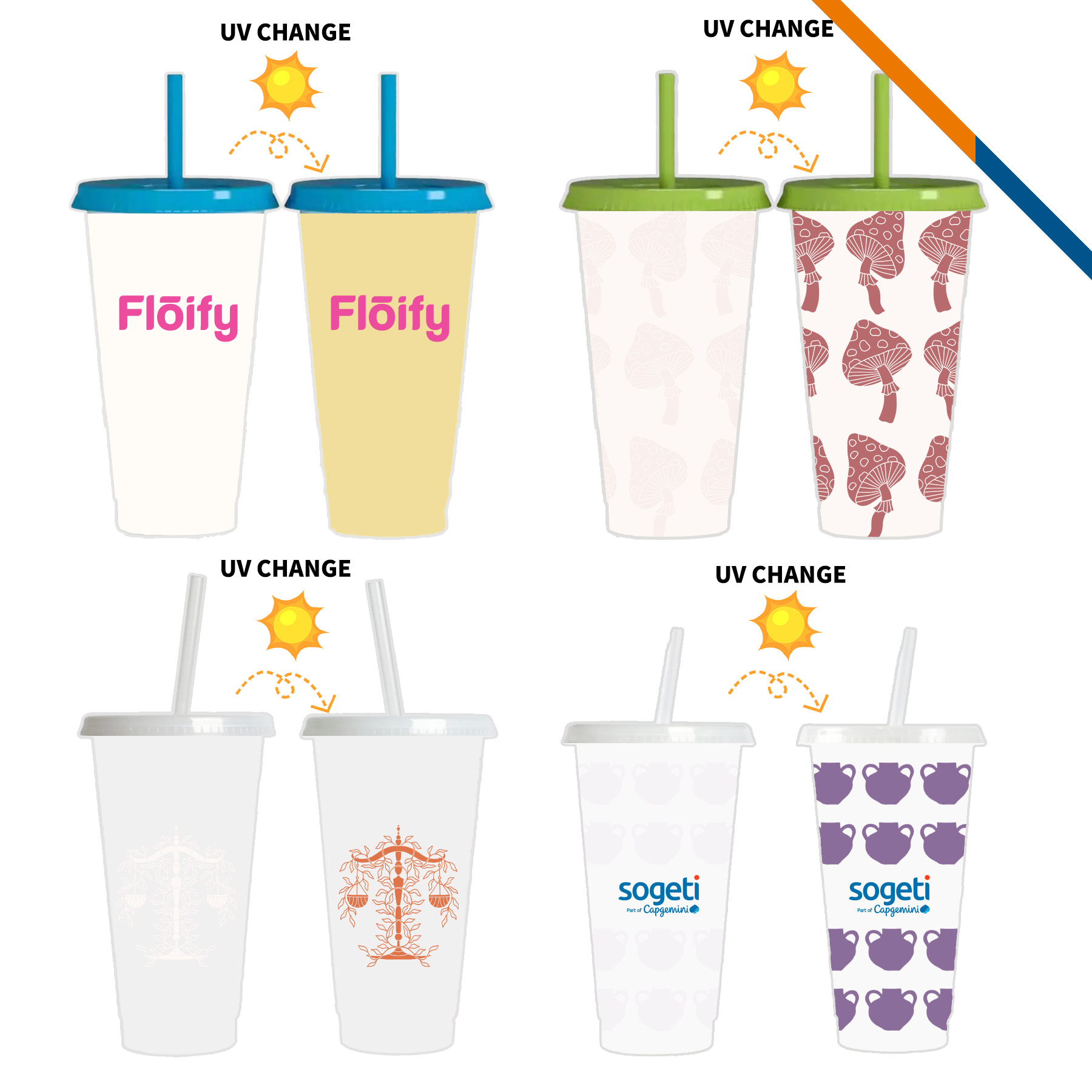 Garon UV Color Changing Tumblers - 24 OZ. 7