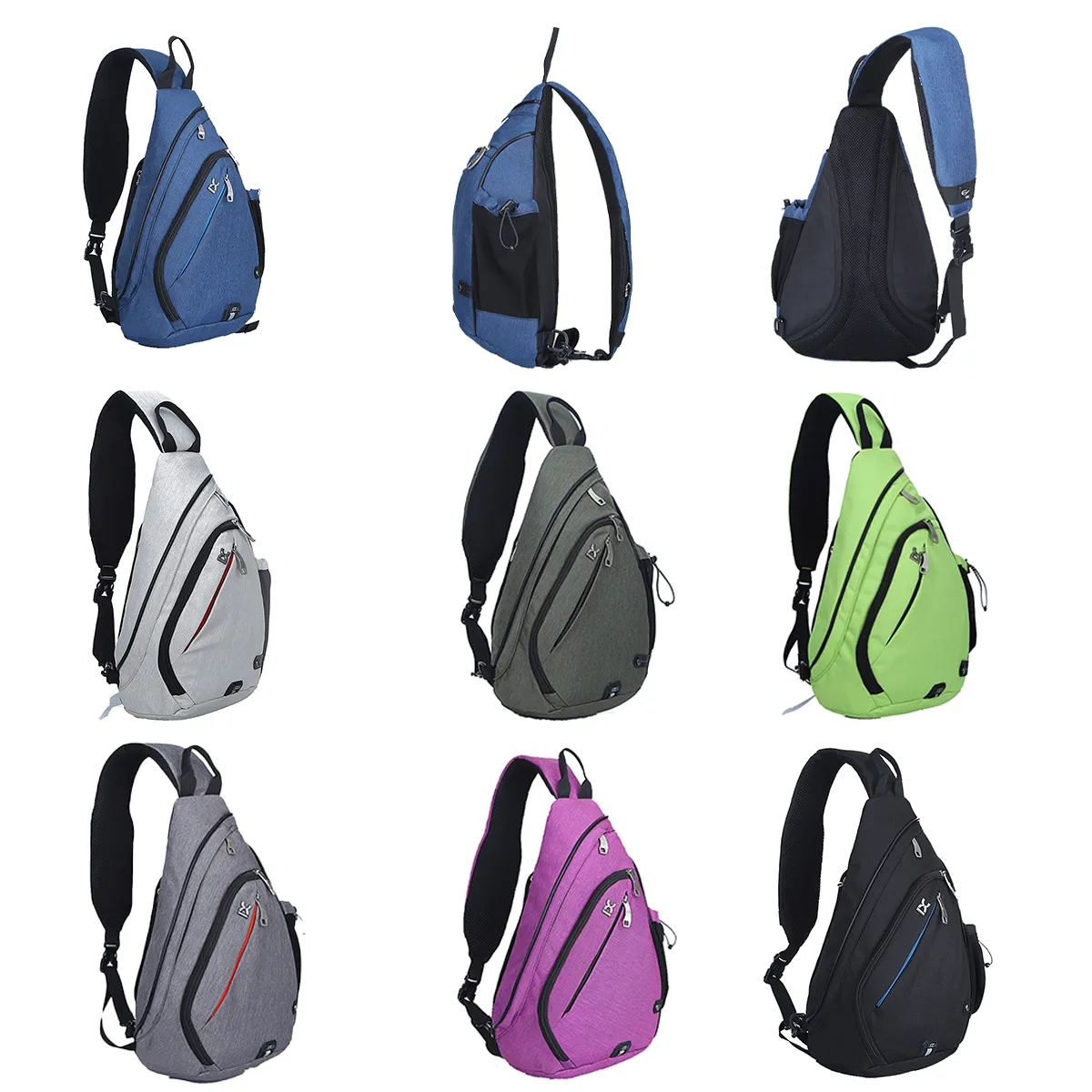 Large Capacity Hiking Travel Backpack Crossbody Sling Bag 4