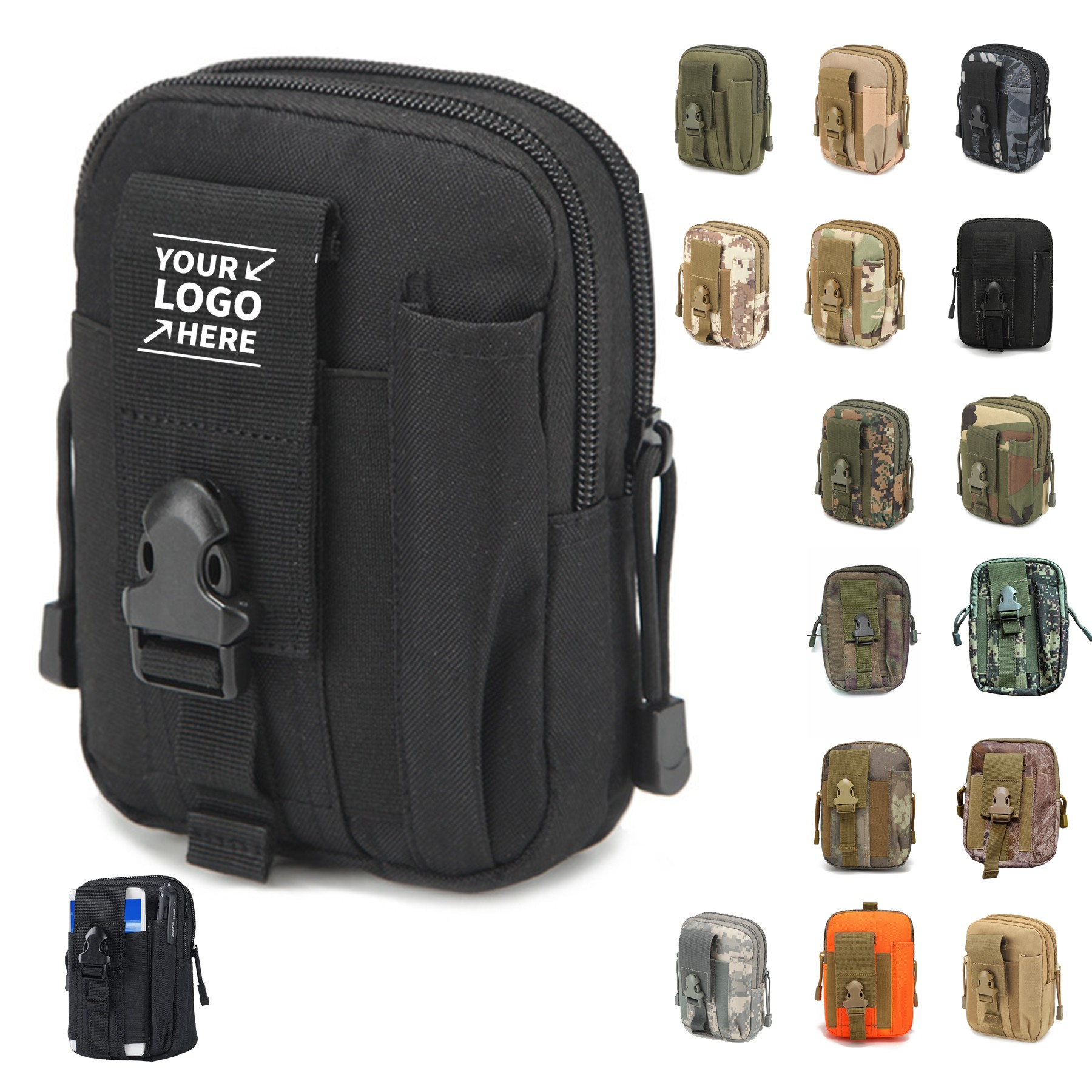 Military Tactical Cell Phone Waist Pouch