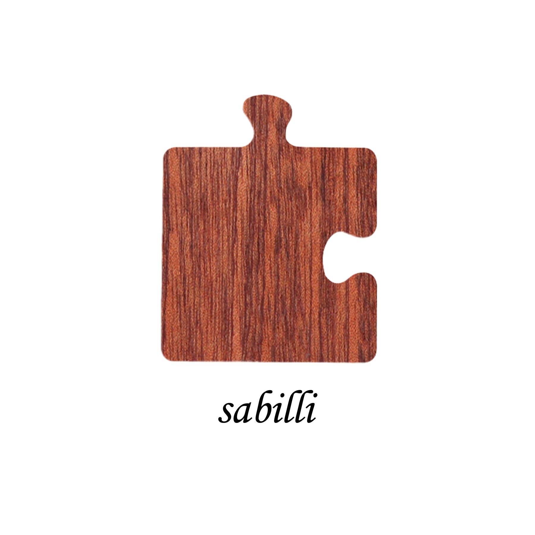 Black Walnut Wooden Puzzle-Shaped Coaster 3