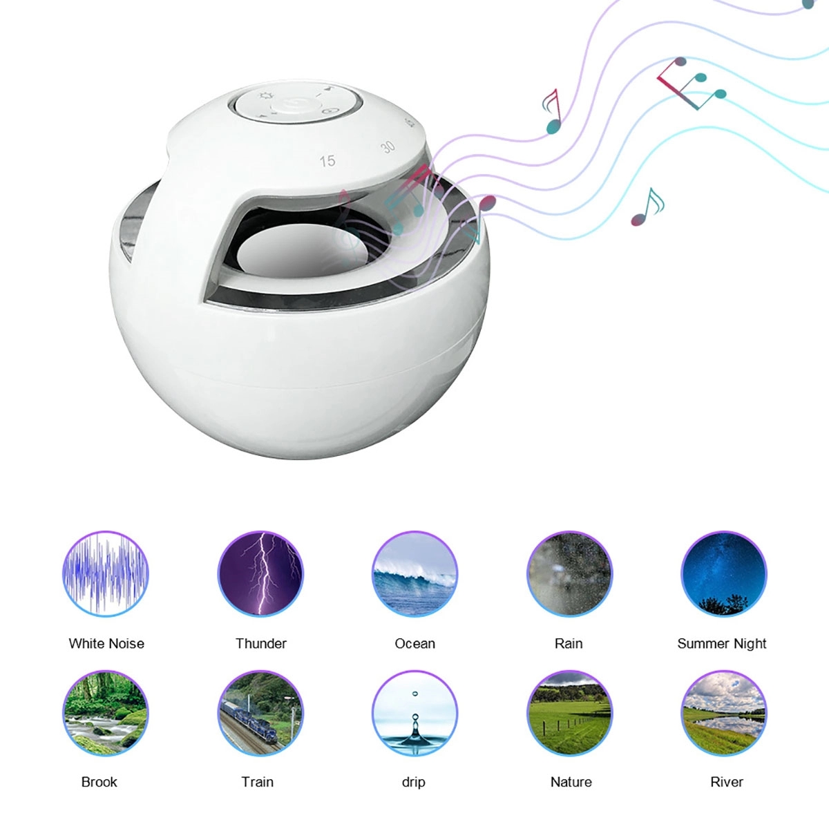 Sleep Sound Machine With Light 4